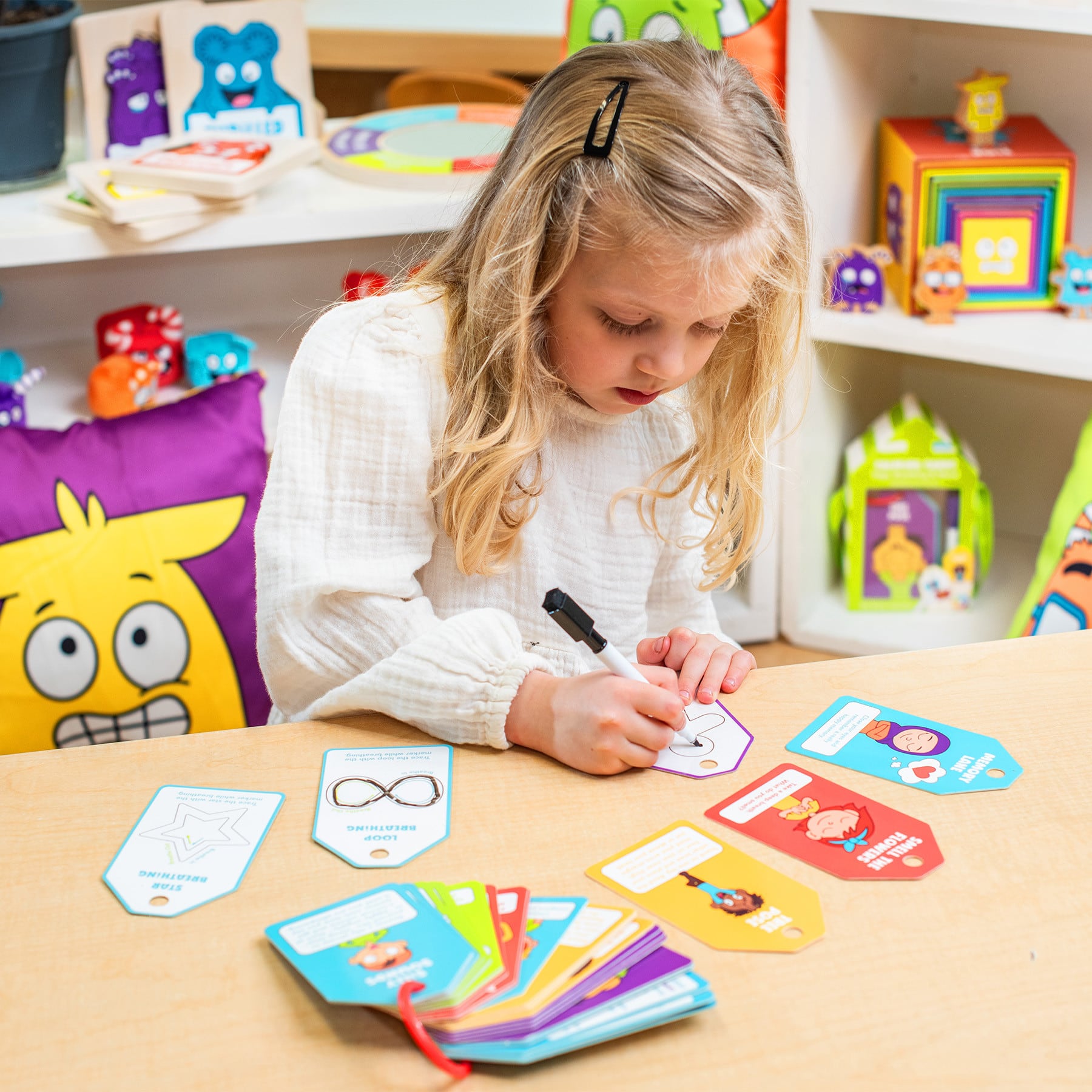 Dry Erase Calming Flash Card Kit