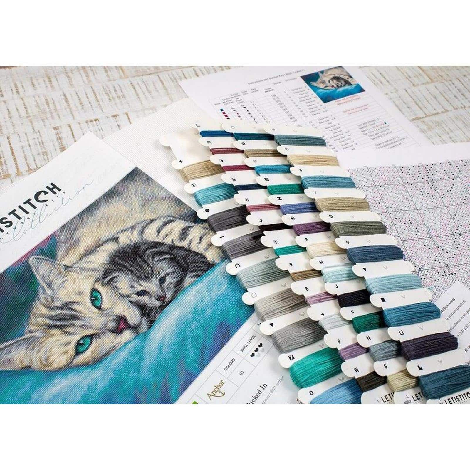 Letistitch Tucked In Counted Cross Stitch Kit