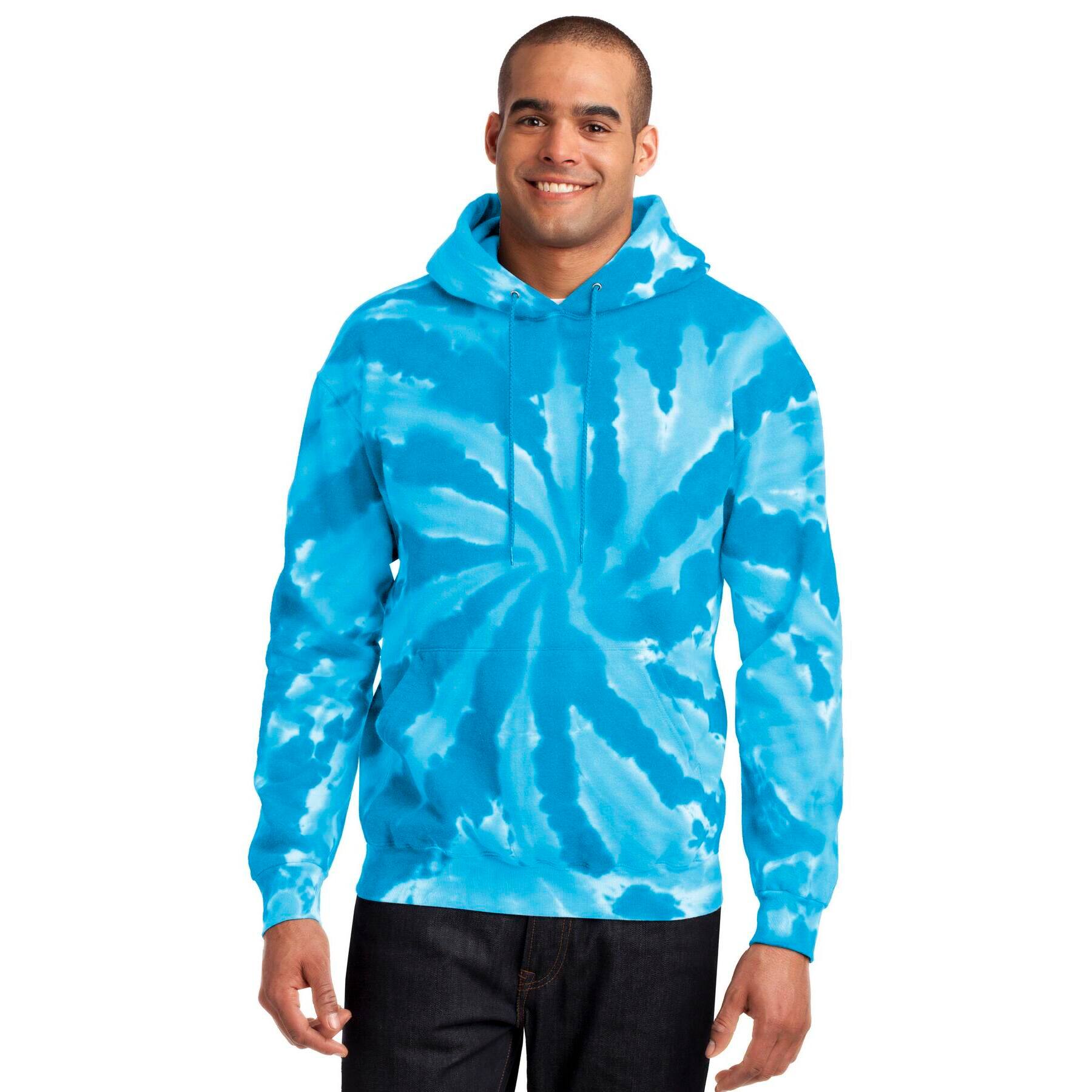 Port & Company® Tie-Dye Pullover Hooded Adult Sweatshirt