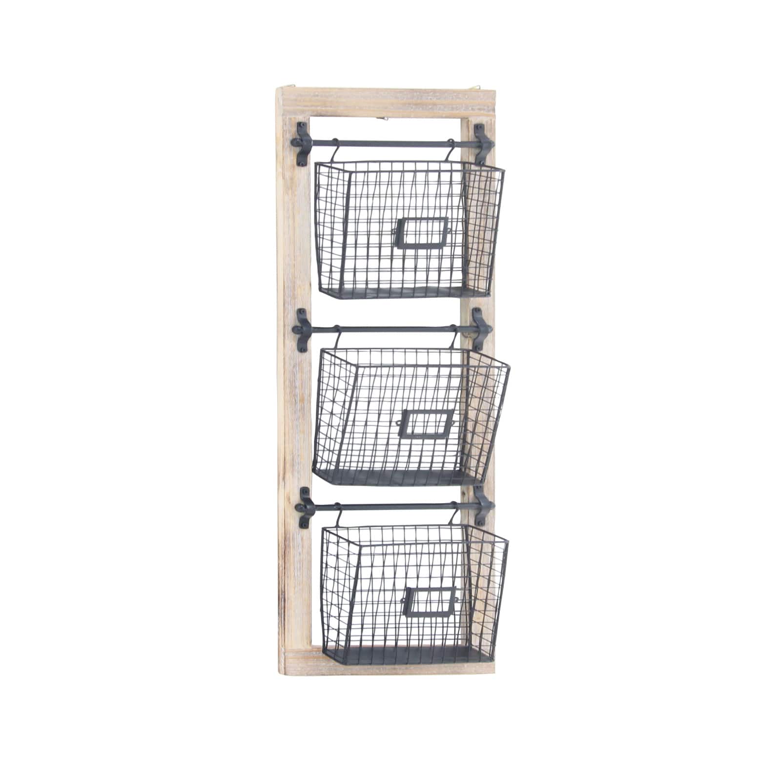 Black Metal Farmhouse Magazine Rack Holder