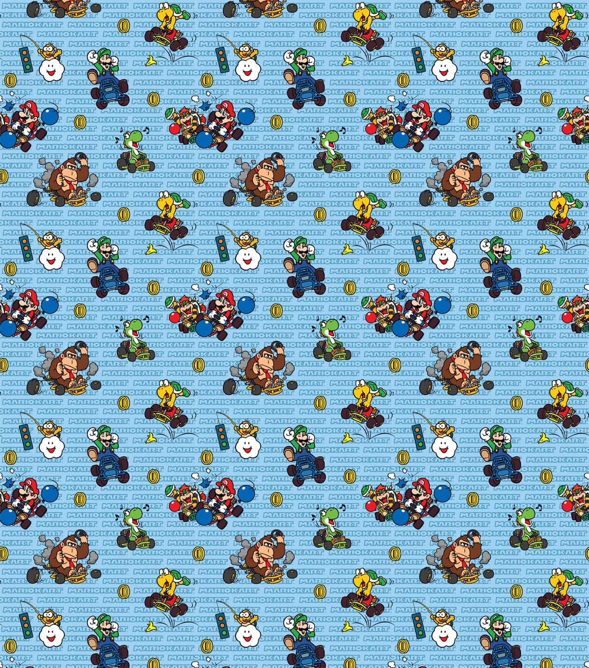 Nintendo® Mario Kart Cotton Fabric