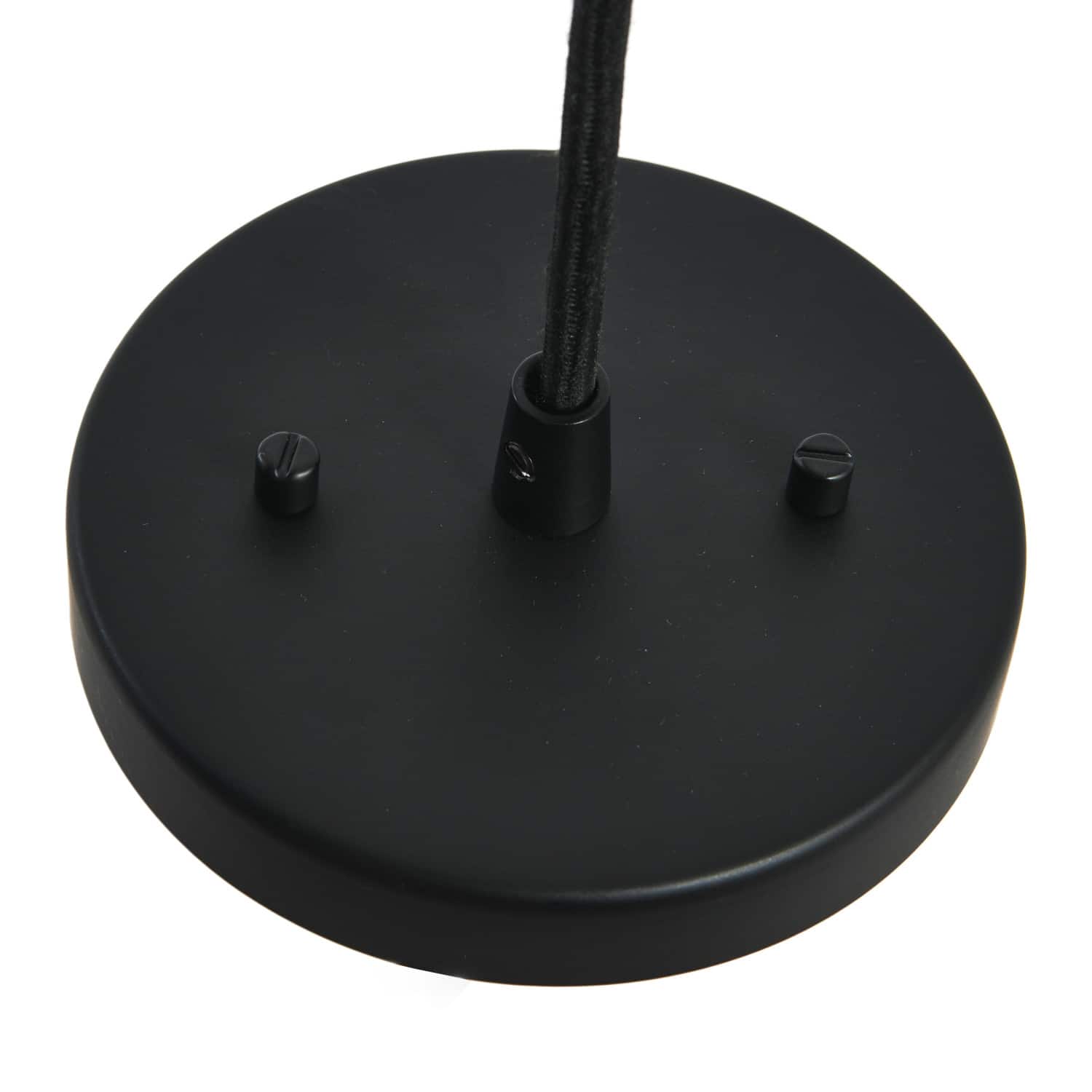 Hello Honey® Robert Stevenson Lighting Marson 15" Clear Glass & Matte Black Metal Ceiling Light