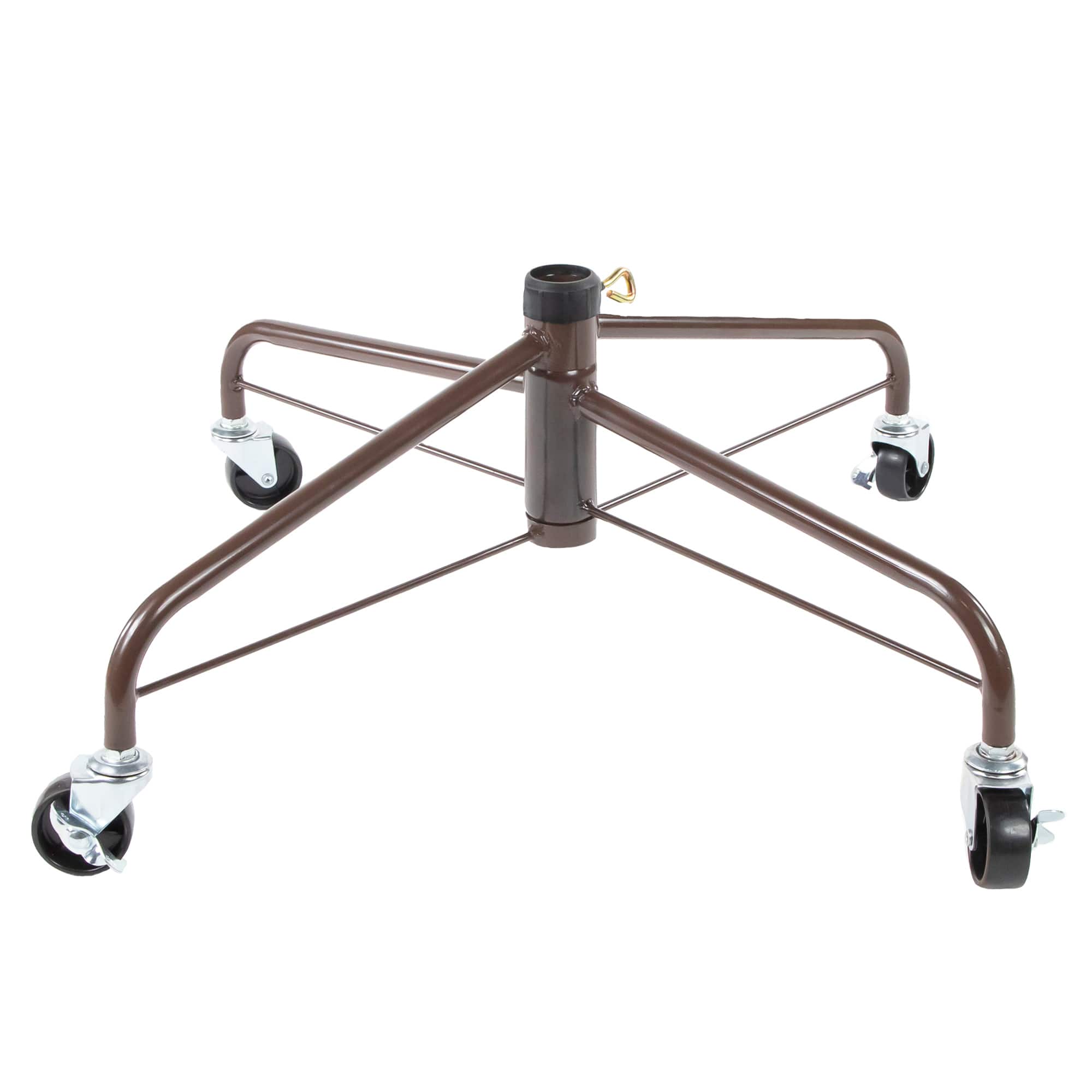 Northlight 24" Metal Rolling Artificial For 6ft To 9ft Trees Tree Stand, One Size, Brown