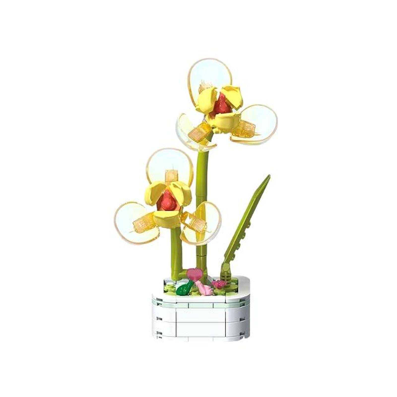 Wizardi Song Meilan Potted Flower Building Brick Set 