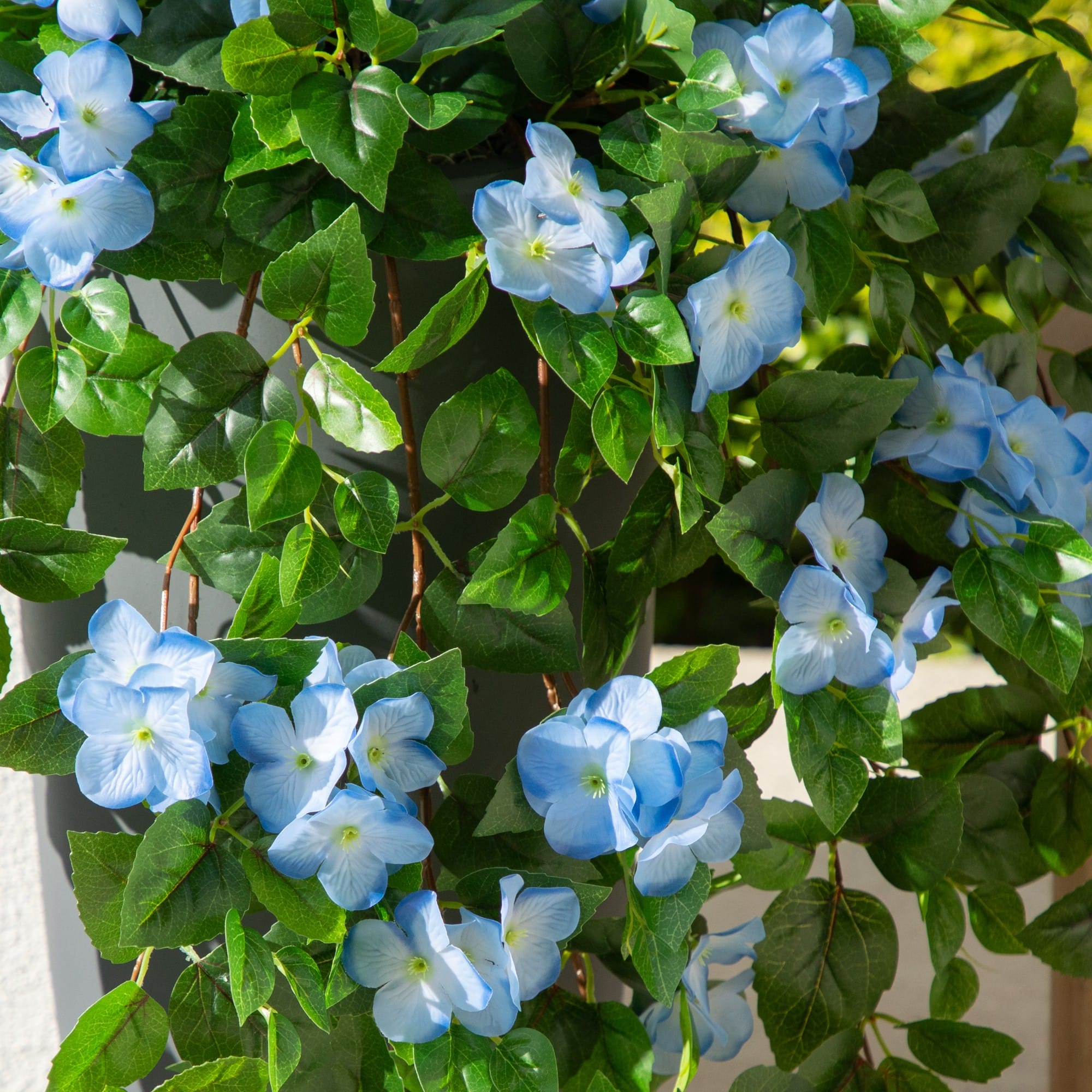 41" UV Resistant Artificial Hydrangea Hanging Plants
