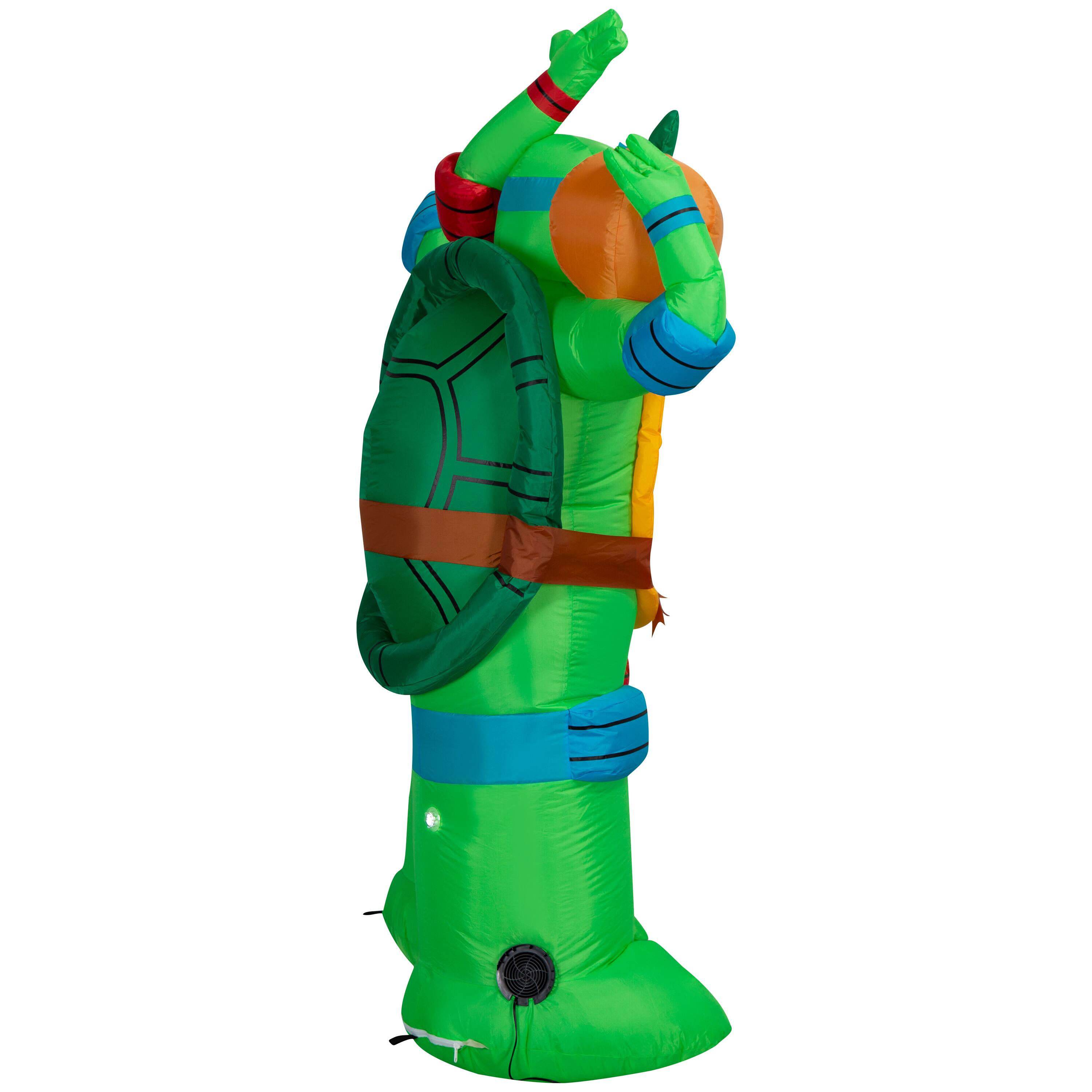 6ft. Airblown® Inflatable Leonardo & Raphael Scene Halloween Light Décor