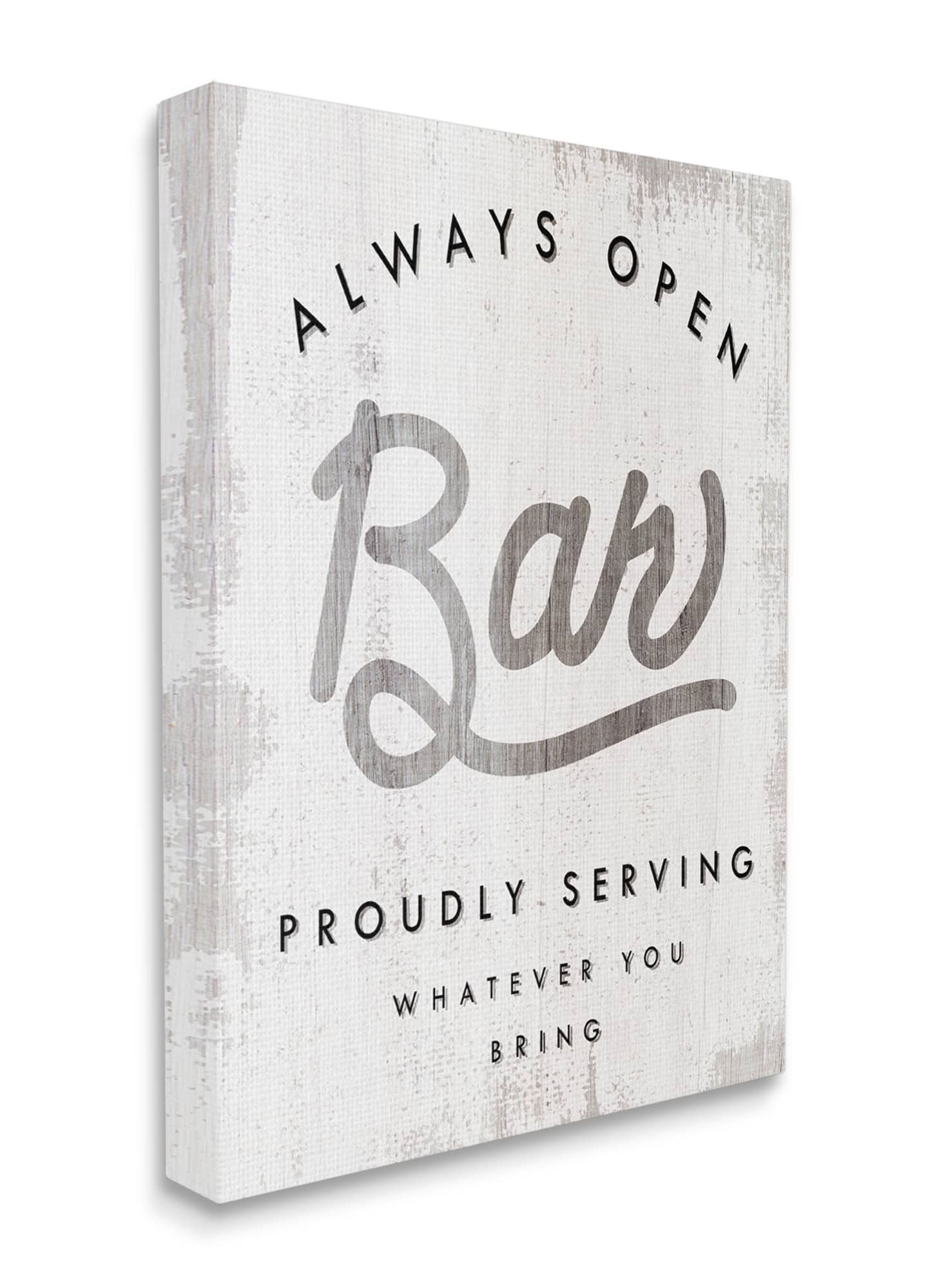 Stupell Industries Always Open Bar Wall Art