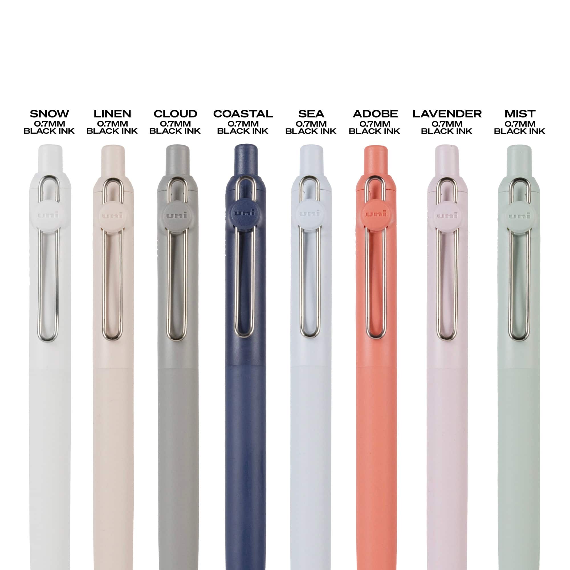 uniball™ Zento 0.7mm Liquid Gel Ink Harmony Collection Retractable Gel Pen Set