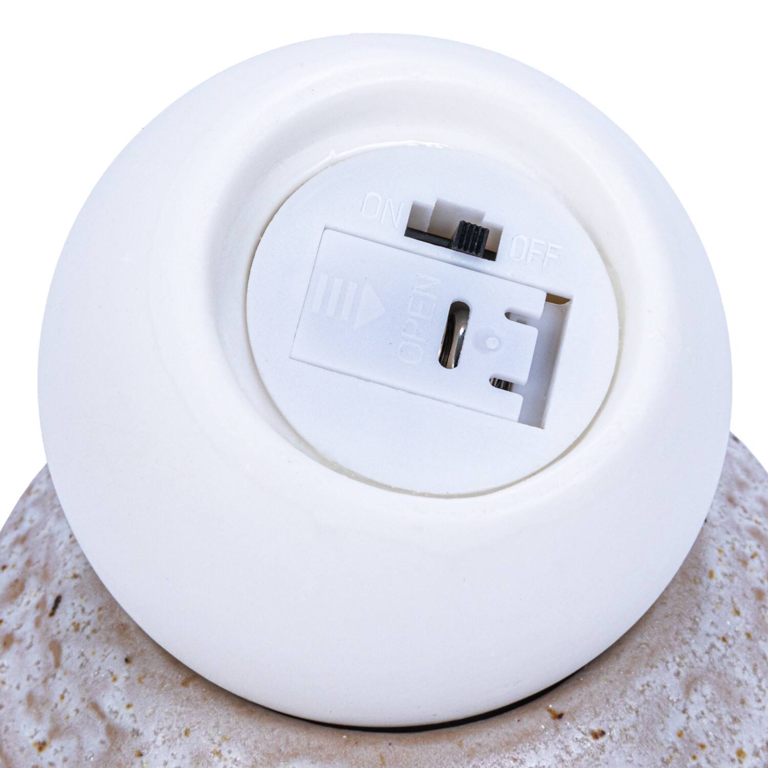 Hello Honey® 4.5" Stoneware LED Orb Light Set