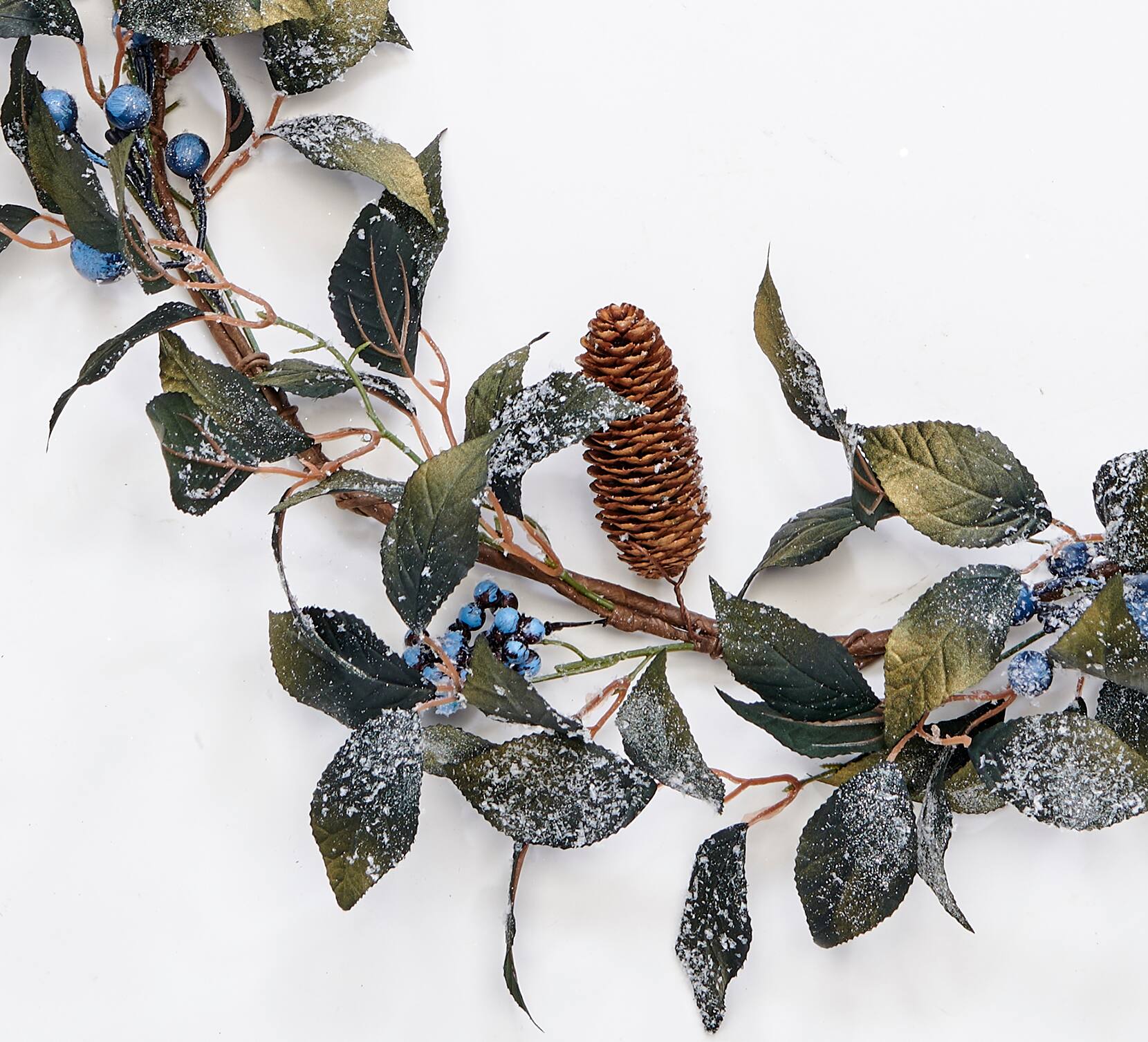 5ft. Icy Blueberry & Leaves Artificial Garland