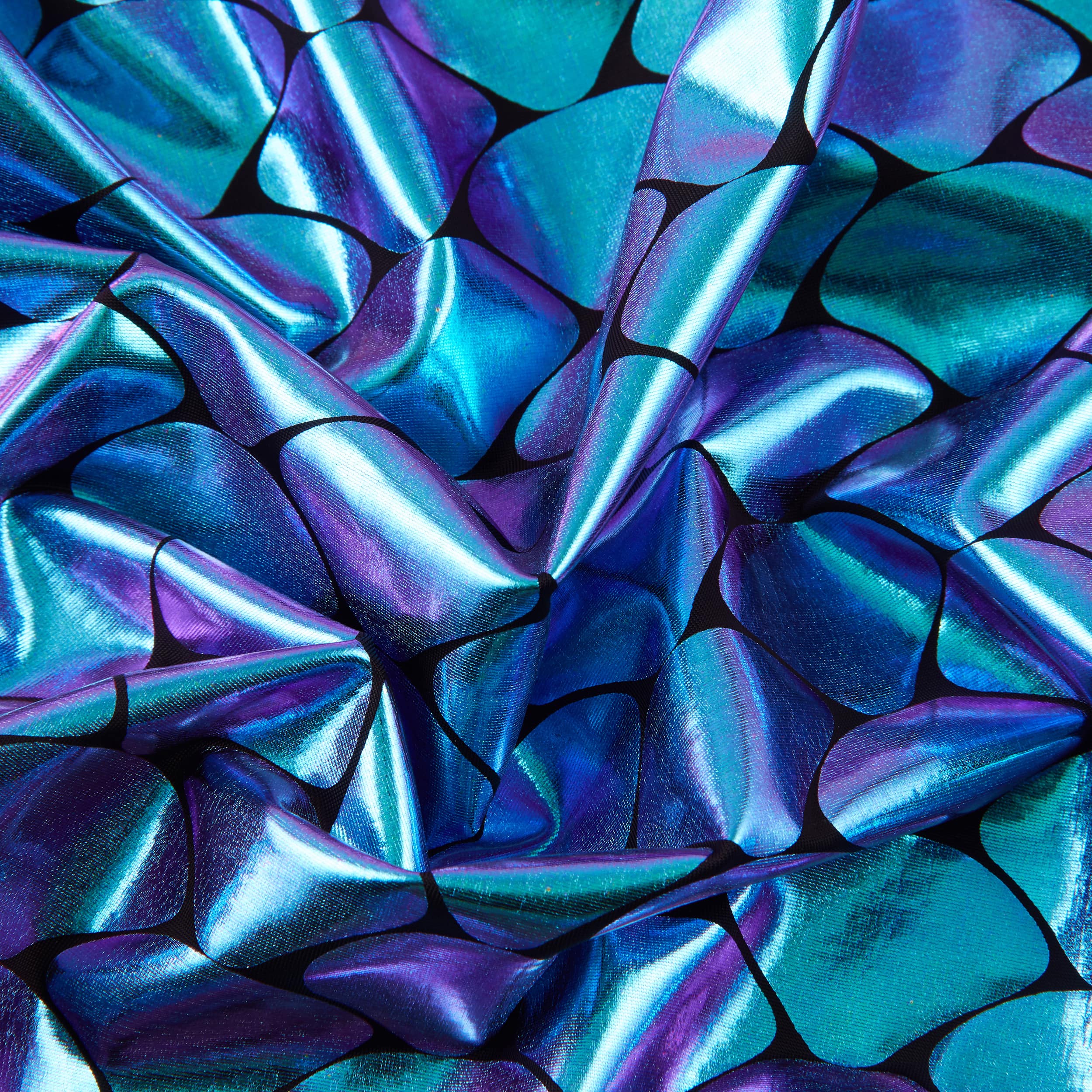 Cosplay by Yaya Han Oil Slick Mermaid Scales All Way Stretch Jersey Fabric