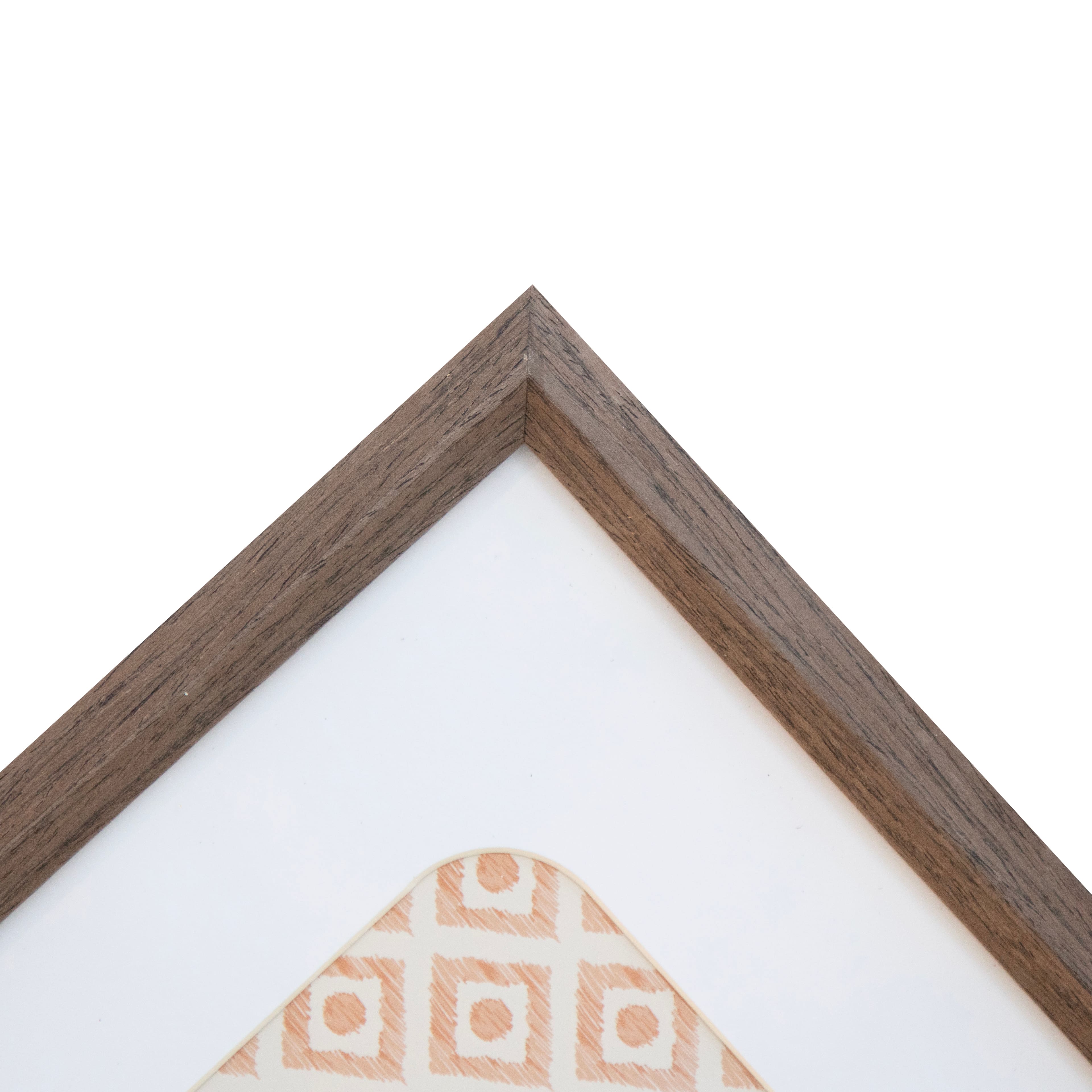 Neutral Basic Dark Brown Frame with Mat by Studio Décor®