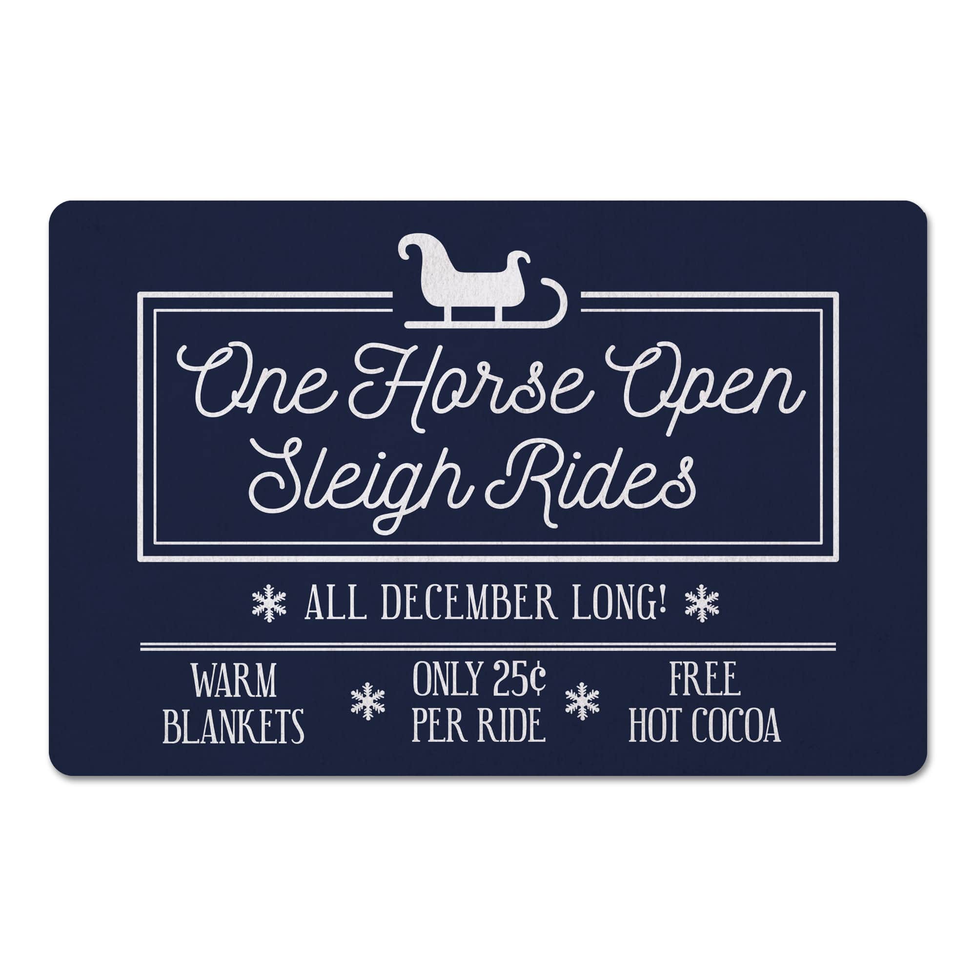 Sleigh Rides 27x18 Floor Mat