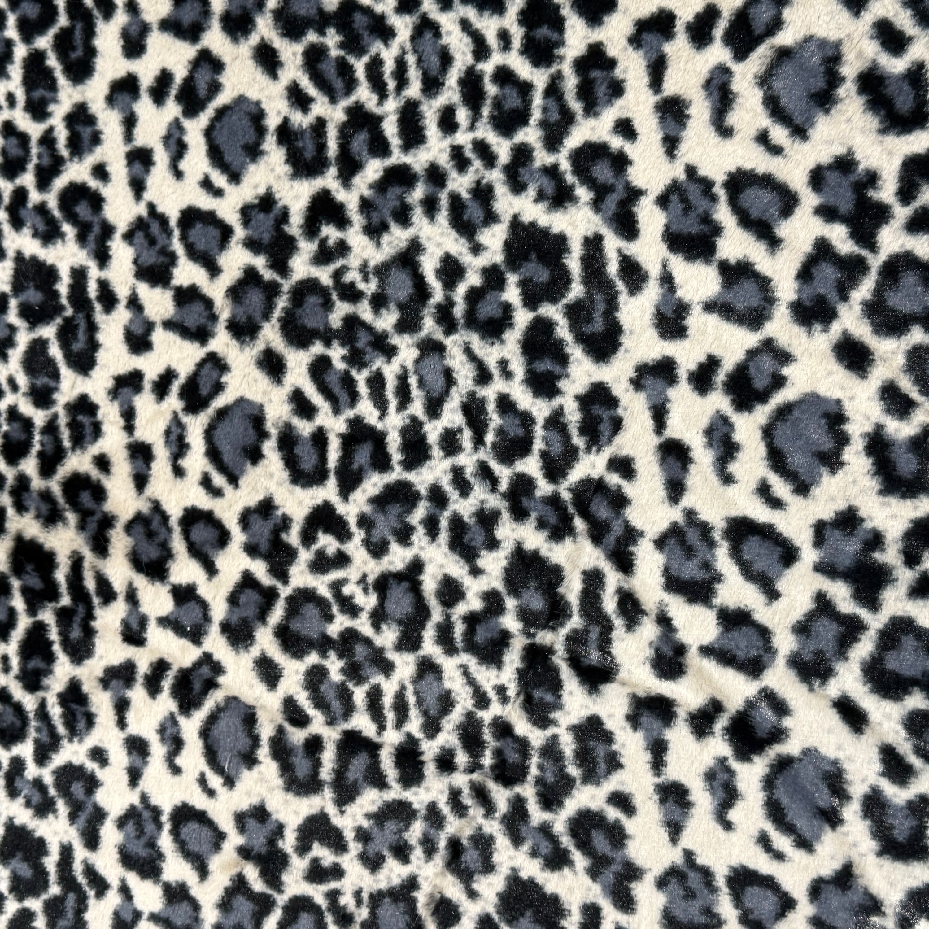 Feldman Snow Leopard Safari Faux Fur Fabric