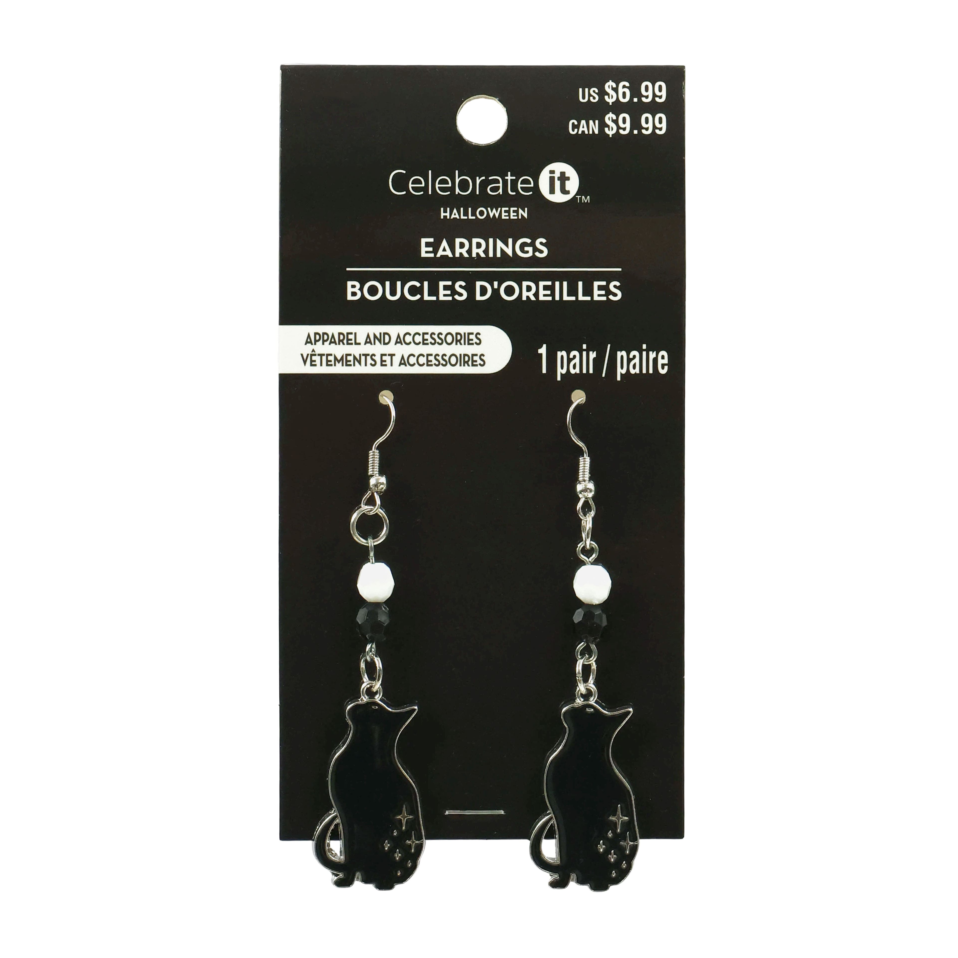 Halloween Cat Earrings by Celebrate It™