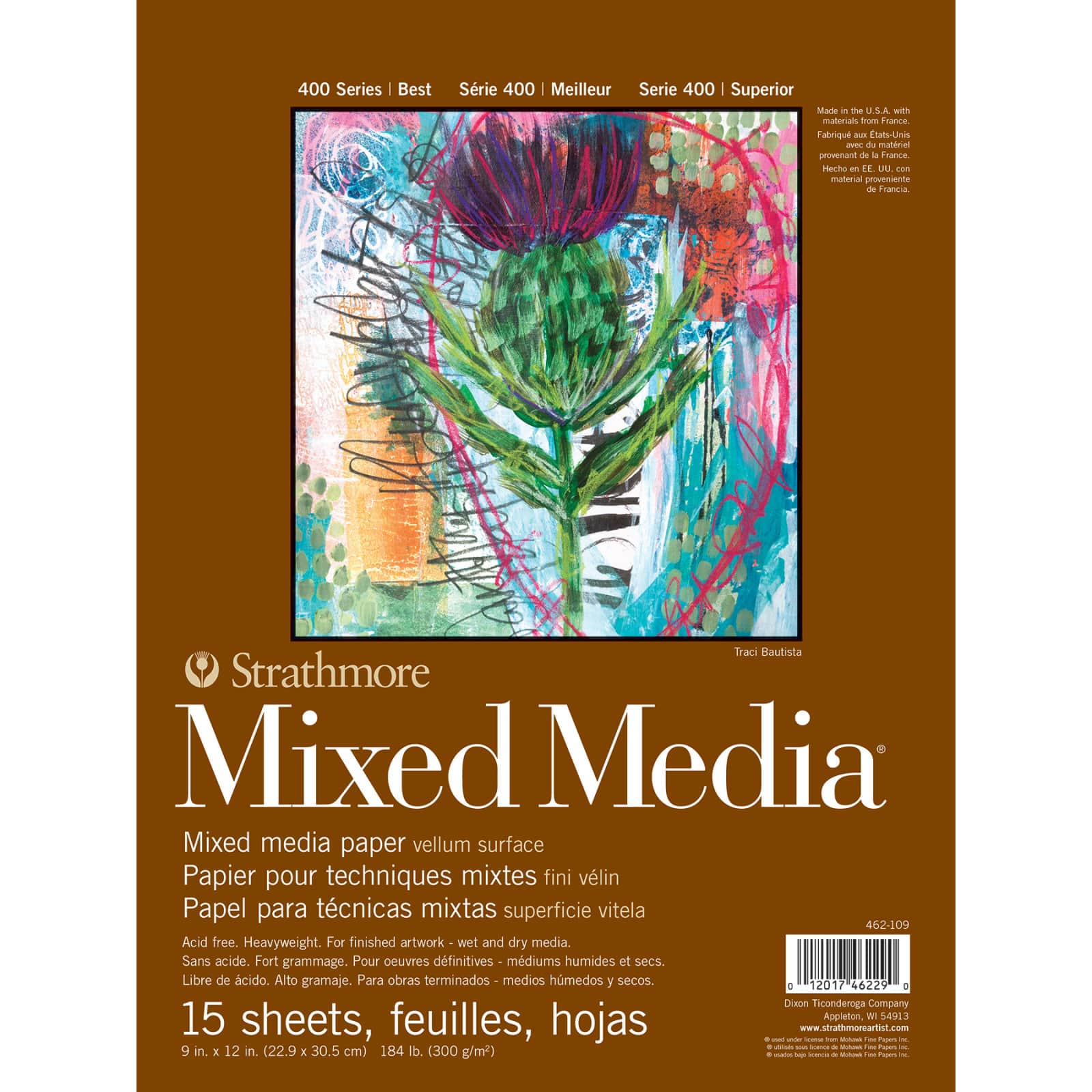 Strathmore® 400 Series 9" x 12" Mixed Media Paper Pad