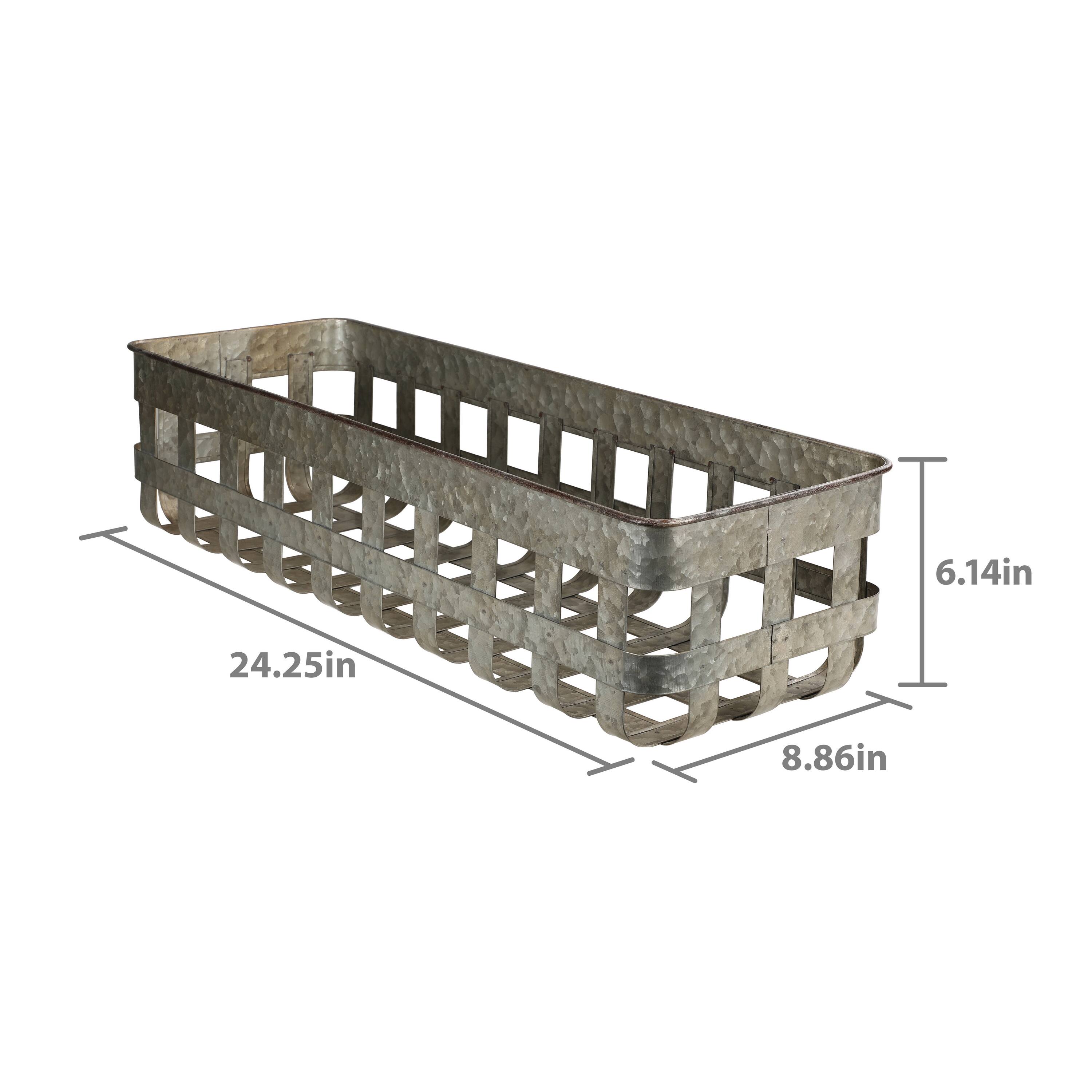 6 Packs: 3 ct. (18 total) 24" Metal Baskets