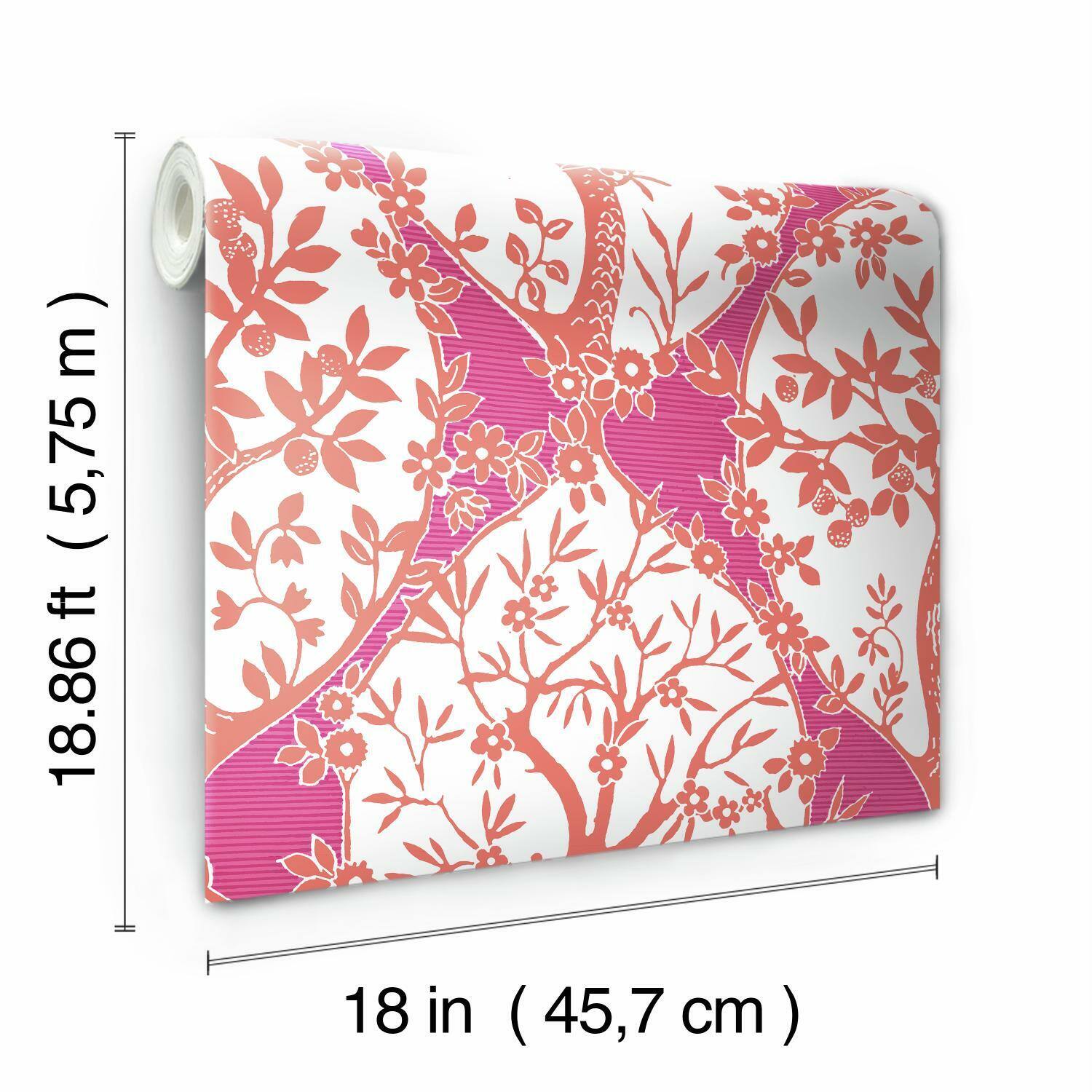 RoomMates Tree & Vine Ogee Peel & Stick Wallpaper