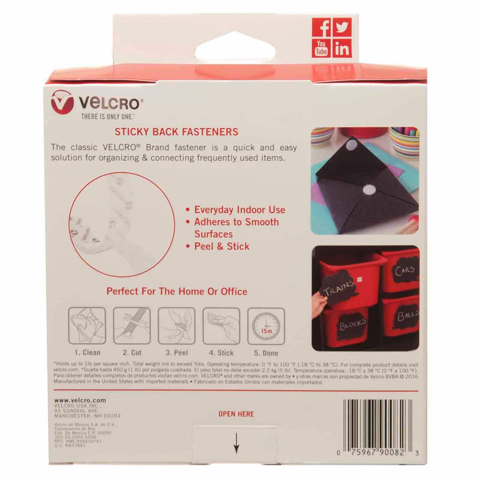Velcro® Sticky Back™ Stick On
