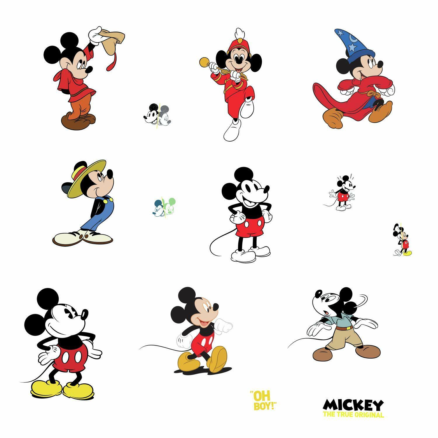 RoomMates Mickey Mouse 90th Anniversary Peel & Stick Giant Wall Decals