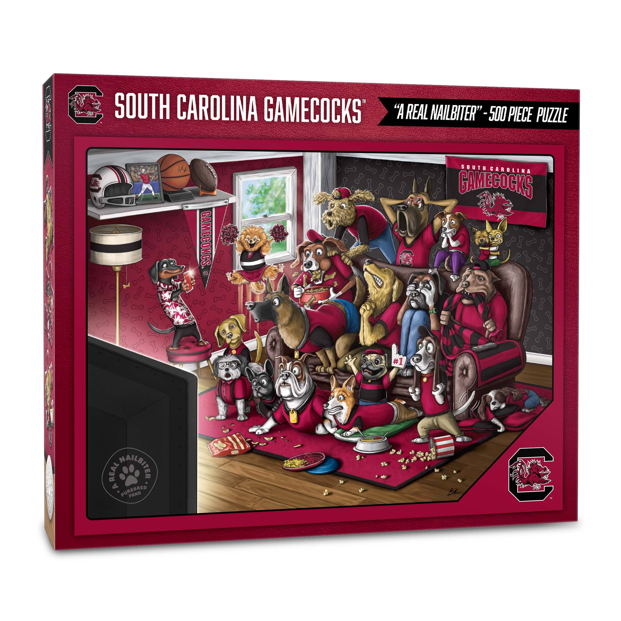 College Football Purebred Fans A Real Nailbiter 500 Piece Puzzle By Youthefan in South Carolina Gamecocks | 18" x 24" | Michaels®