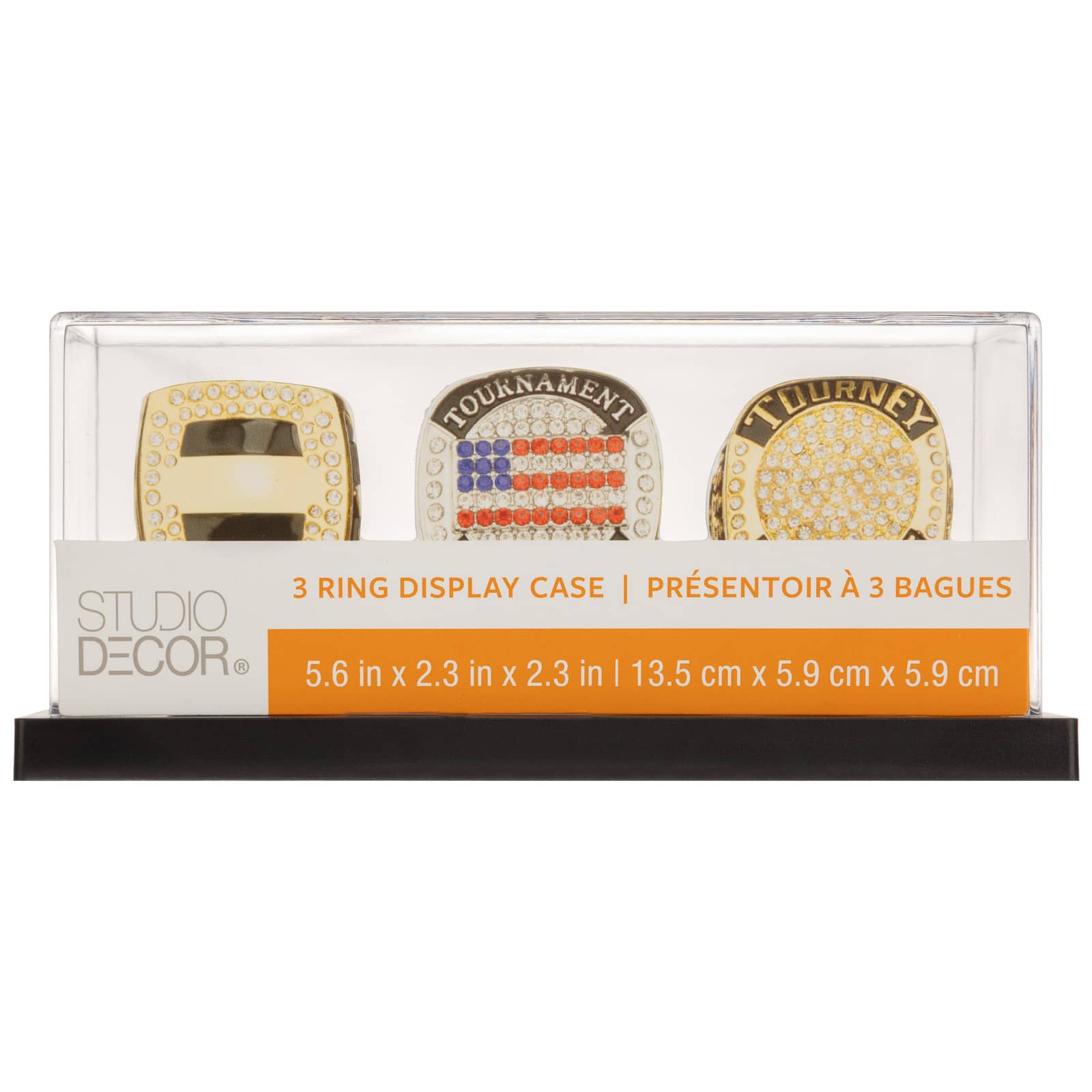 5.3" 3-Ring Championship Display Case by Studio Décor®