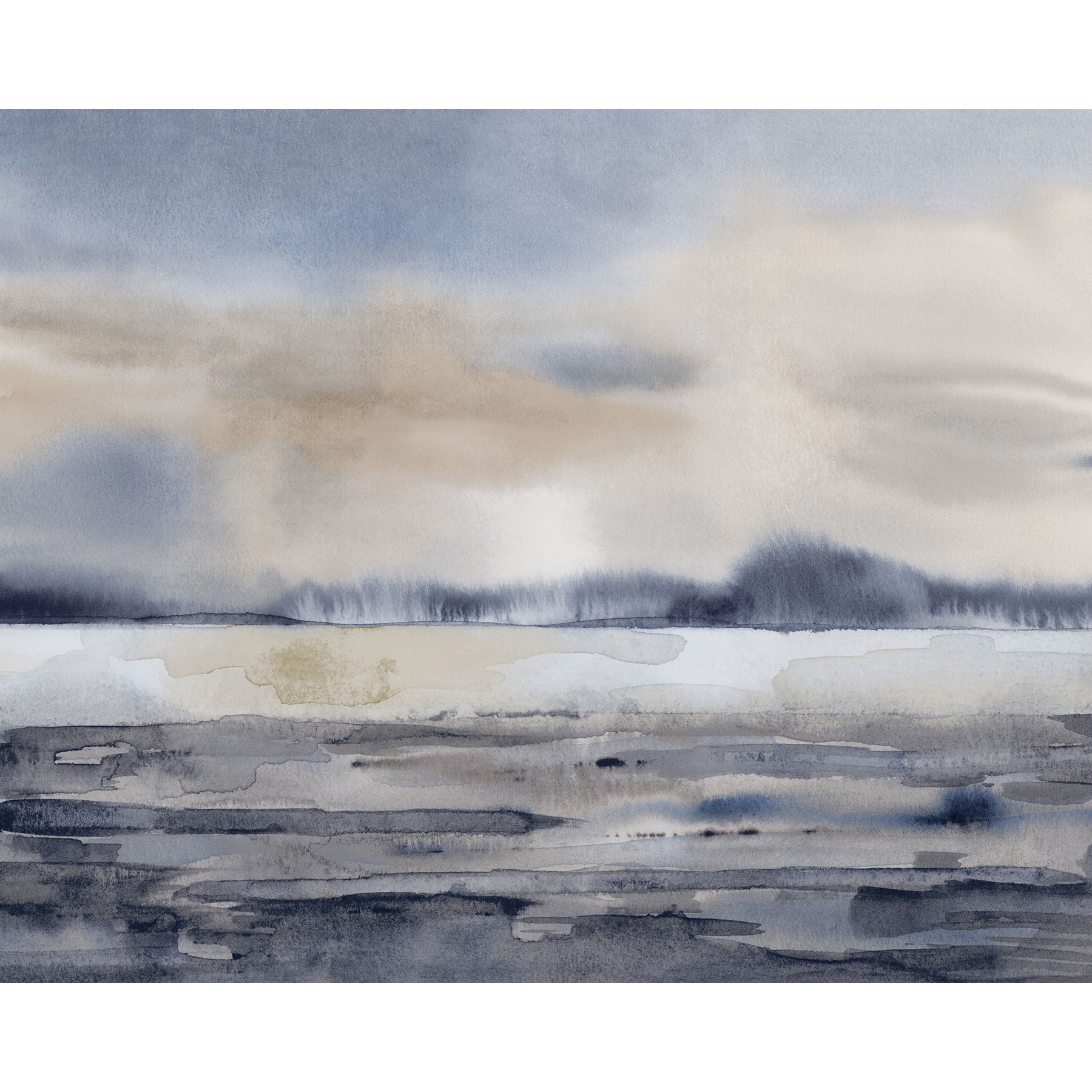 Ohpopsi Winter Sunset Wall Mural