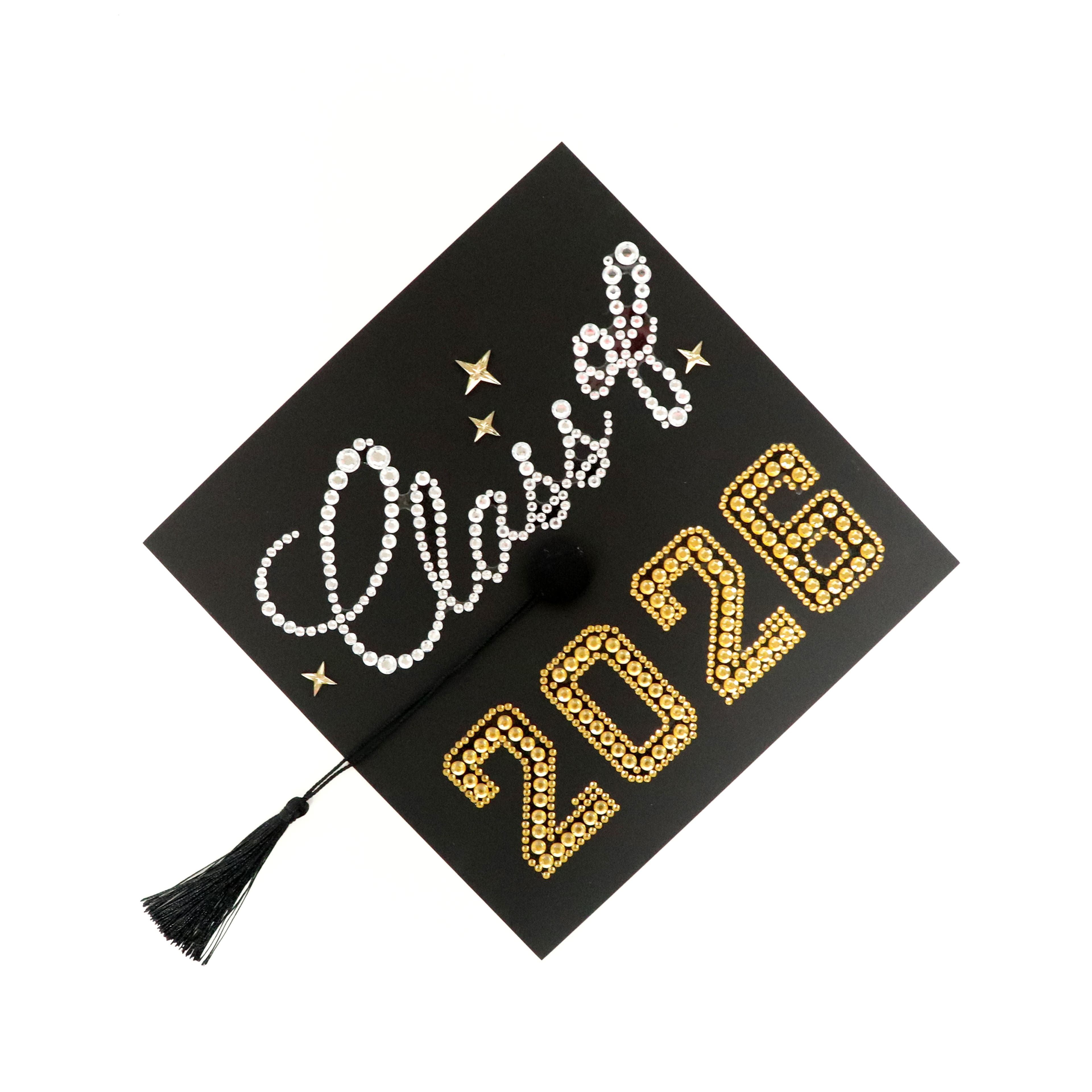 Gold & Silver Class of 2026 Graduation Cap Bling Stickers by Recollections™