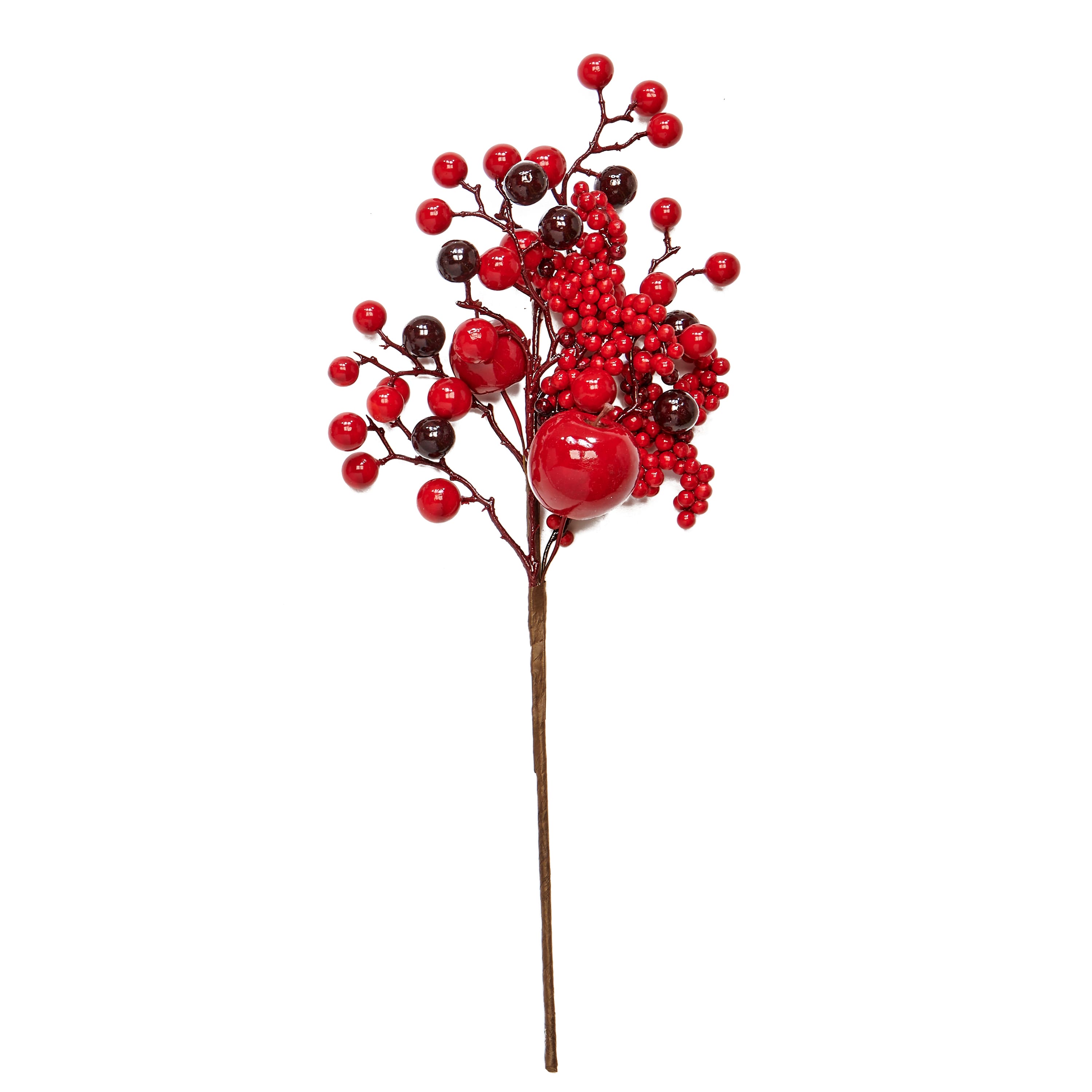 18" Red Apples & Berries Artificial Christmas Spray, 3ct.