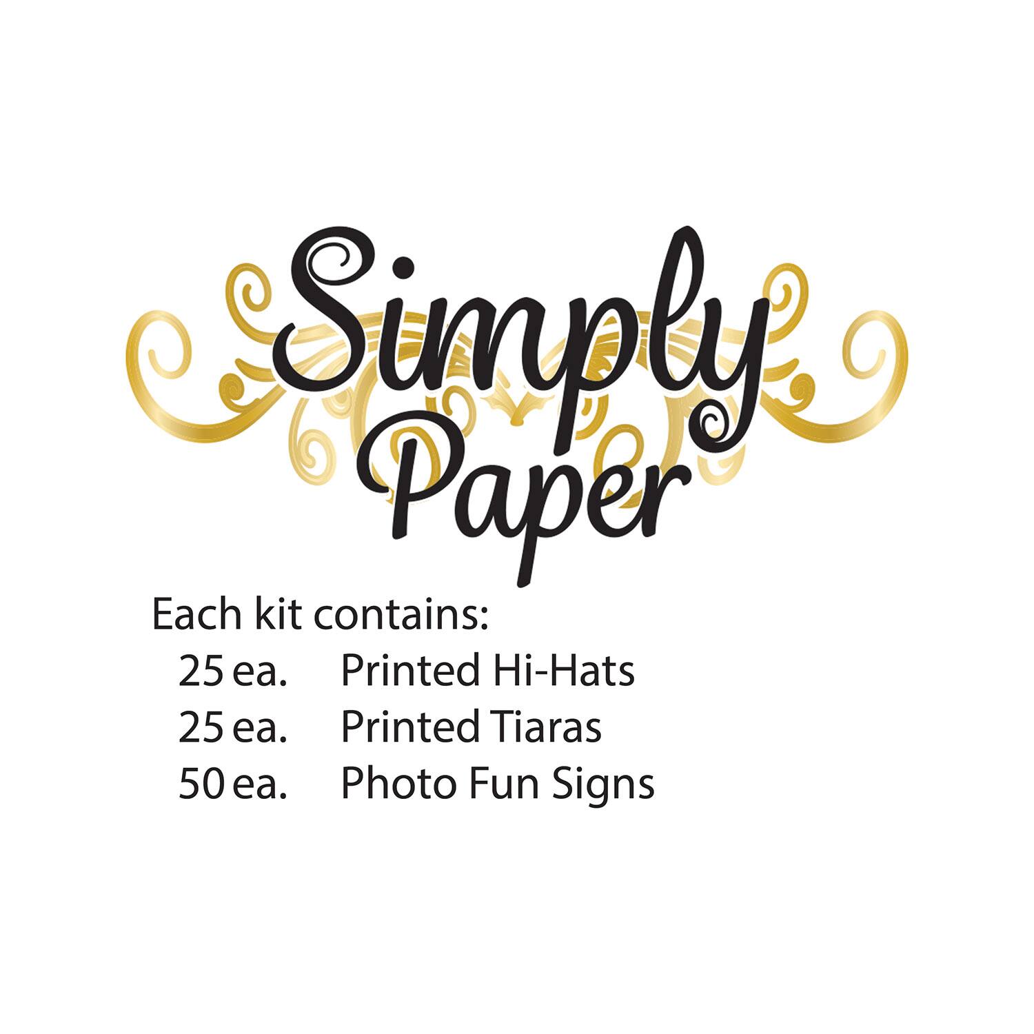 Beistle Simply Paper New Year Accessory Kit