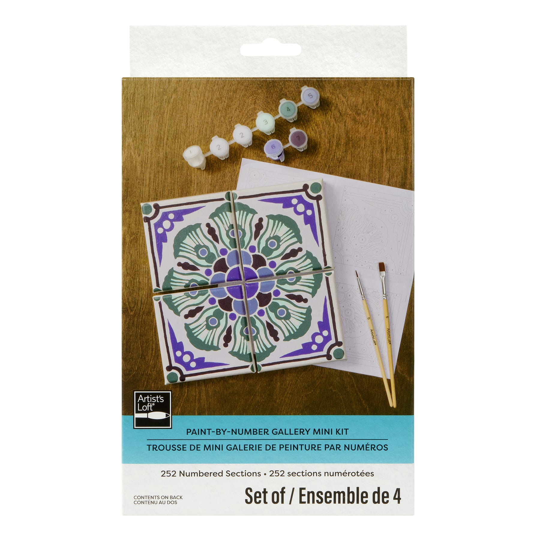 Coastal Tile Paint-by-Number Gallery Mini Kit by Artist's Loft®