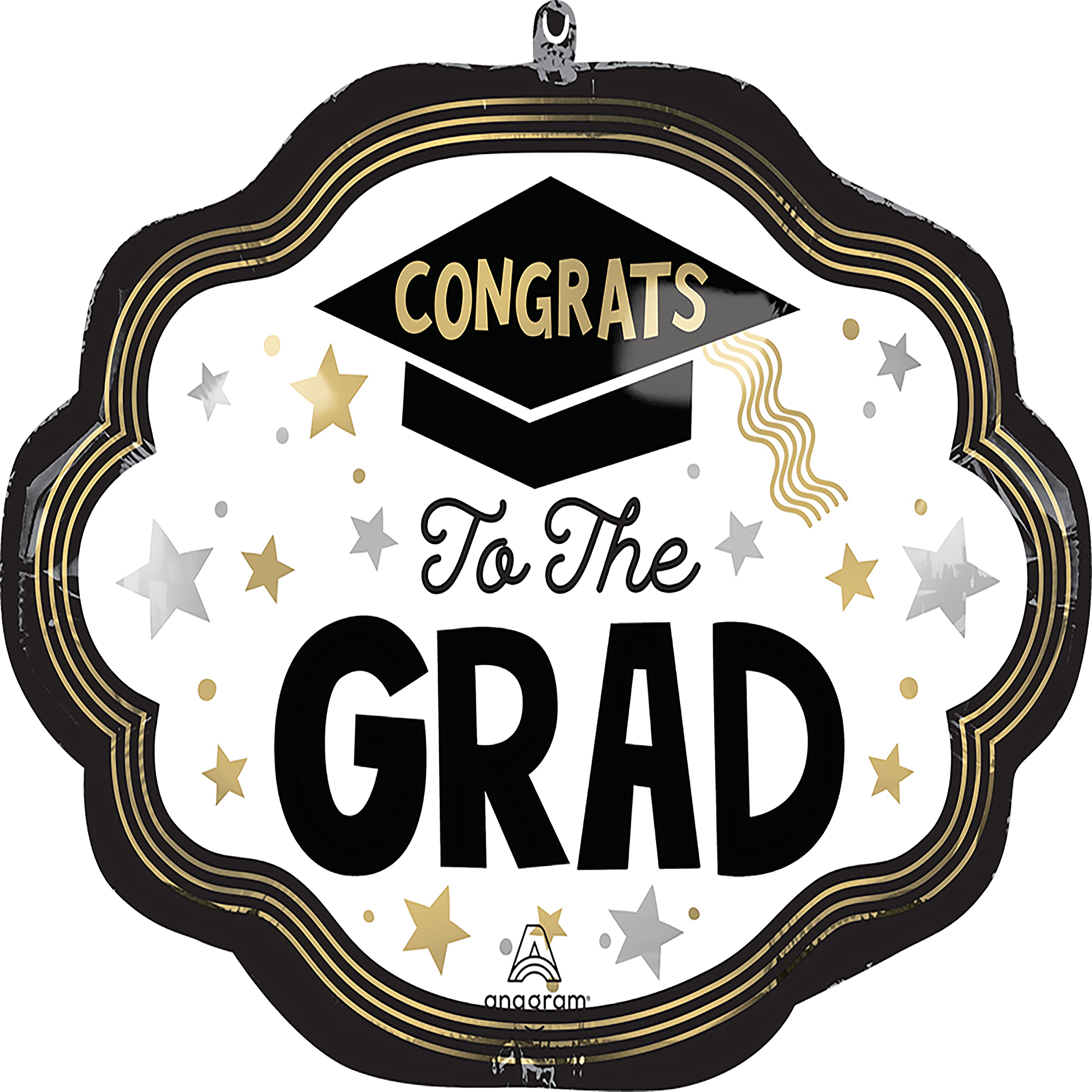 24" Wave Success Congrats Grad Foil Balloon