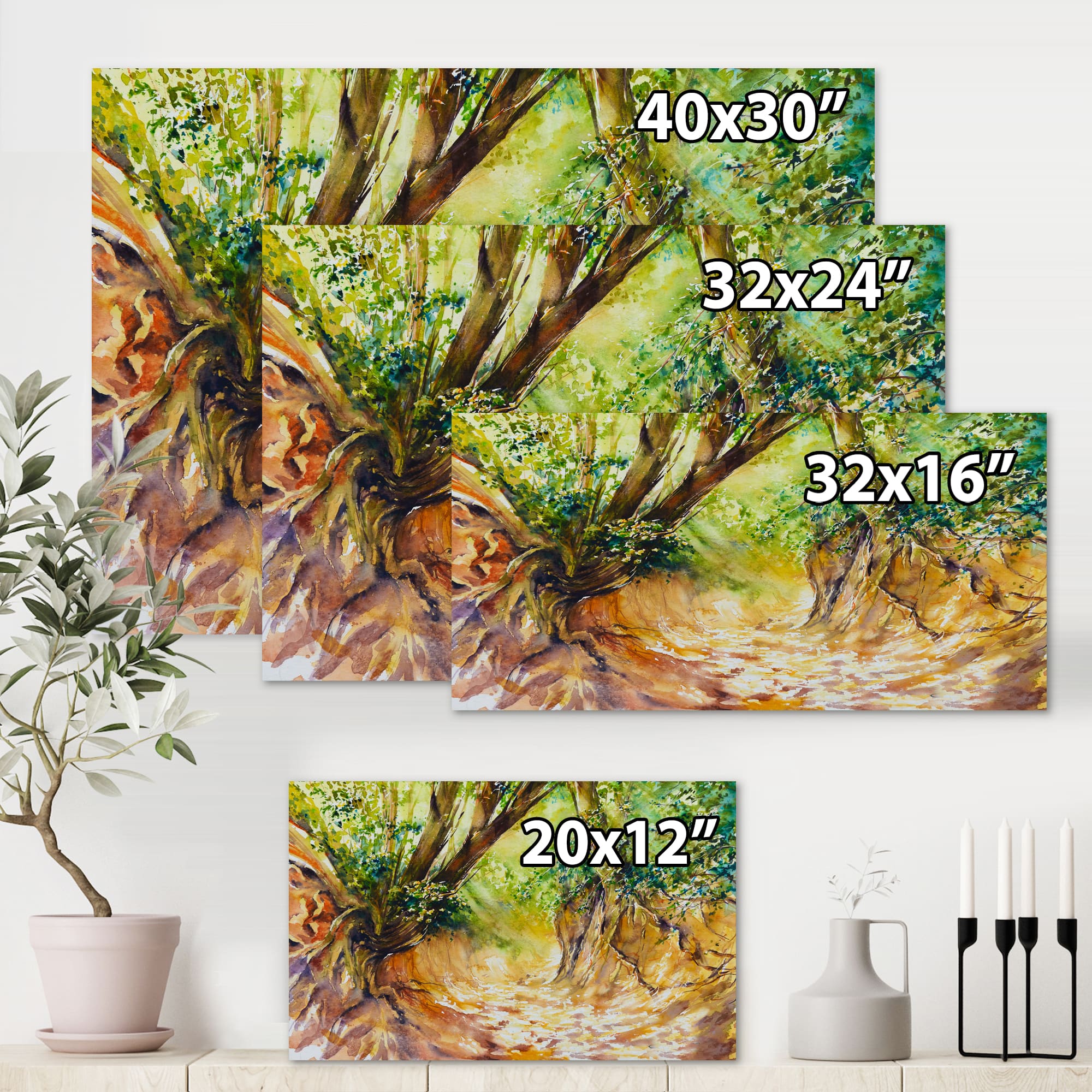 Designart - Little Forest Road