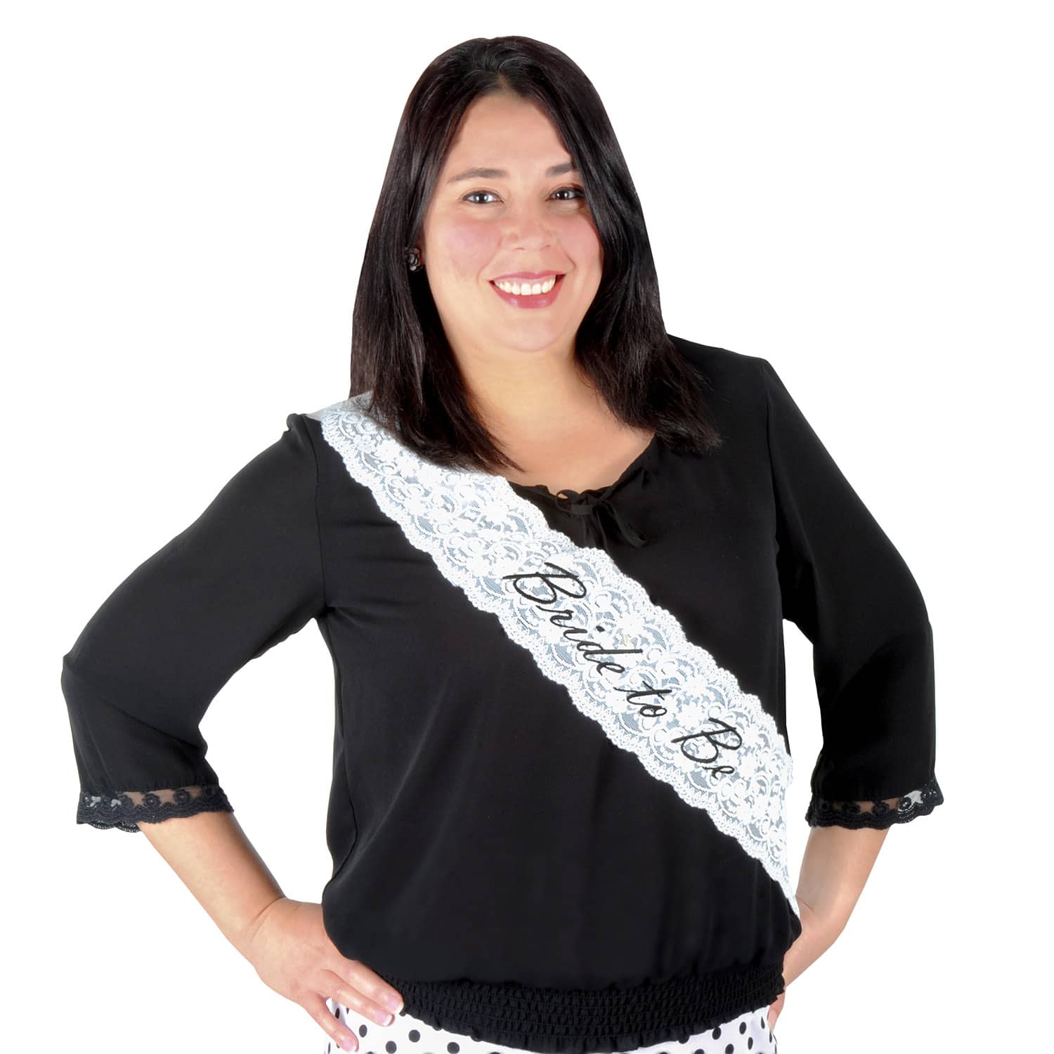 Beistle 28.5" x 4" Bride to Be Lace Sash