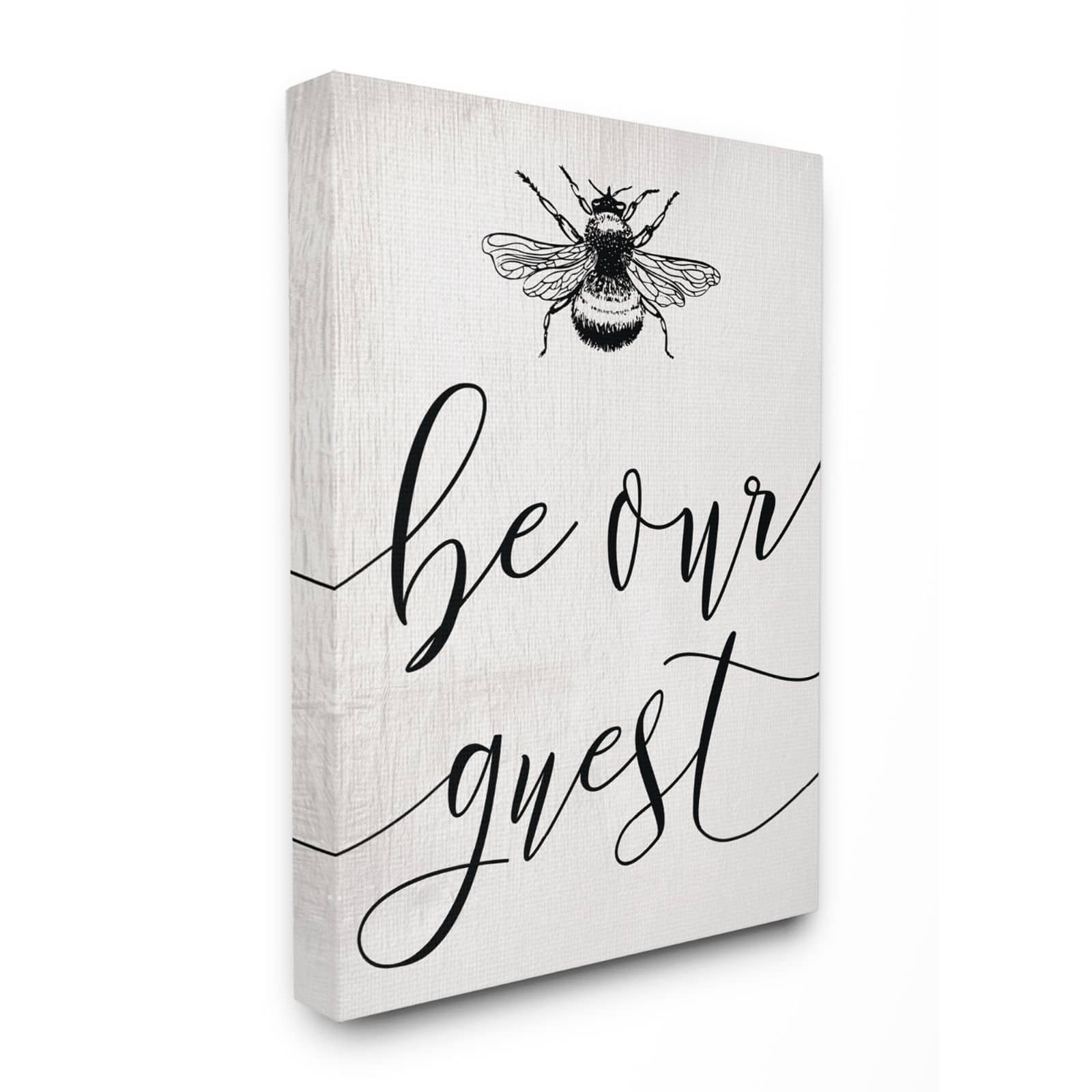 Stupell Industries Be Our Guest Canvas Wall Accent