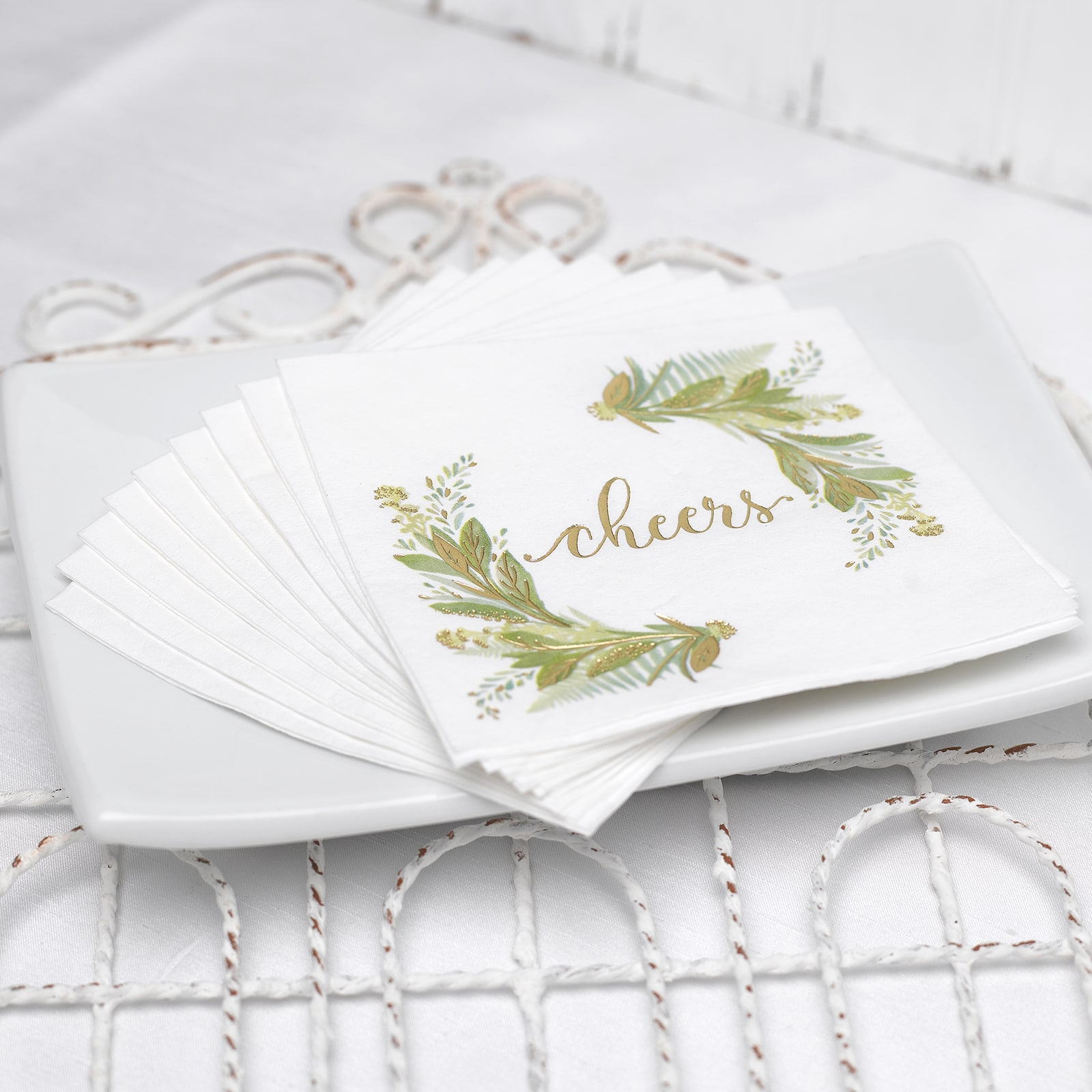 Hortense B. Hewitt Co. Greenery Beverage Napkin