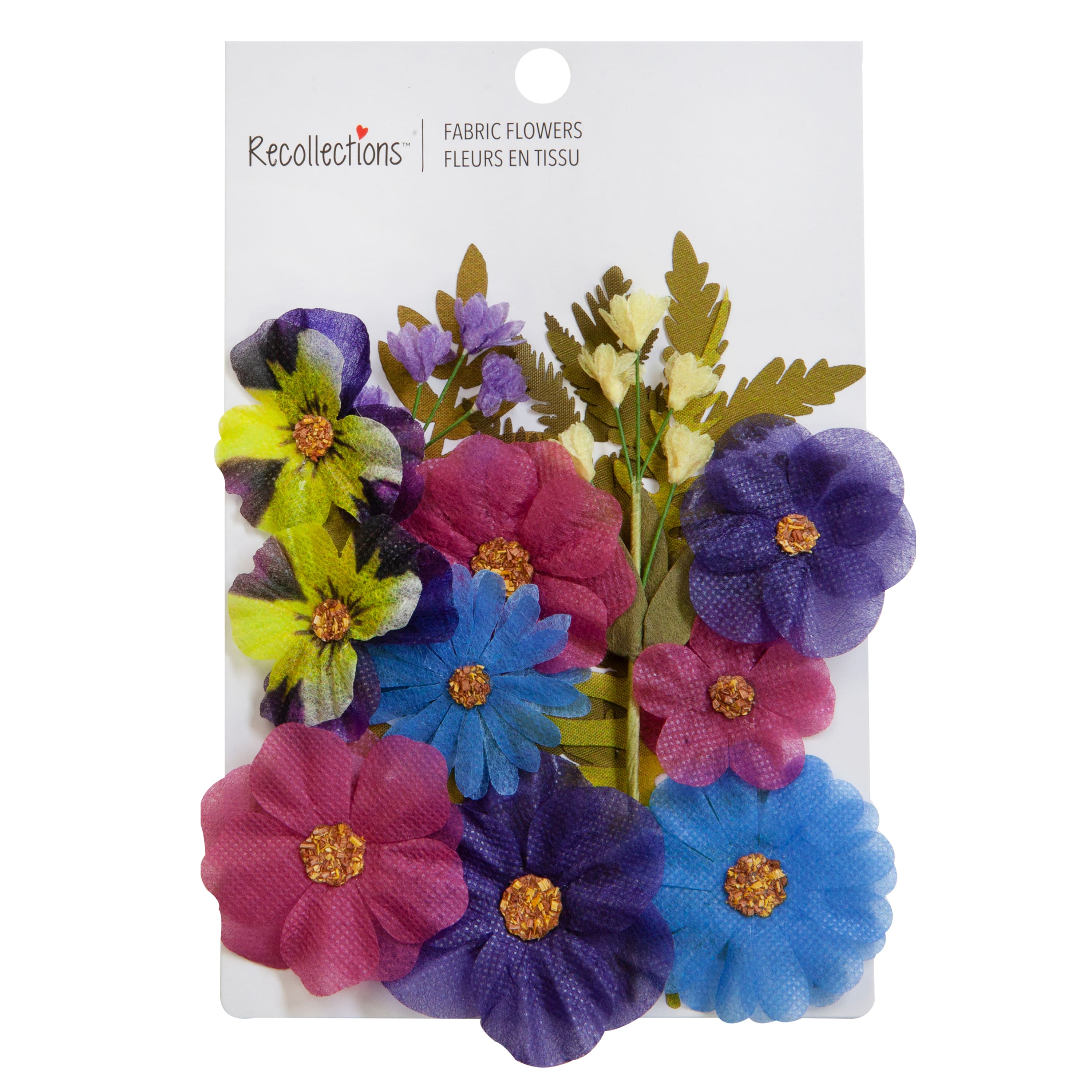 Dark Fabric Pressed Flower Embellishments by Recollections™