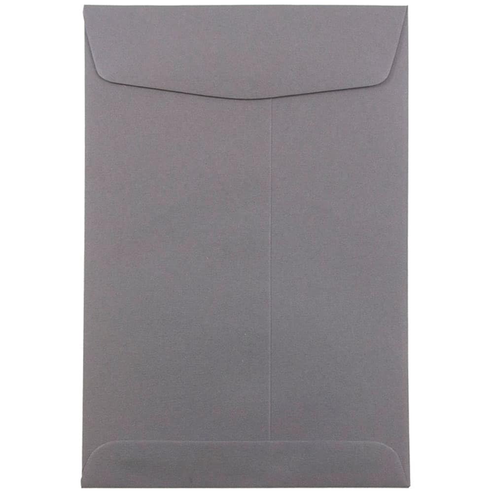JAM Paper 6" x 9" Dark Gray Open End Catalog Premium Envelopes