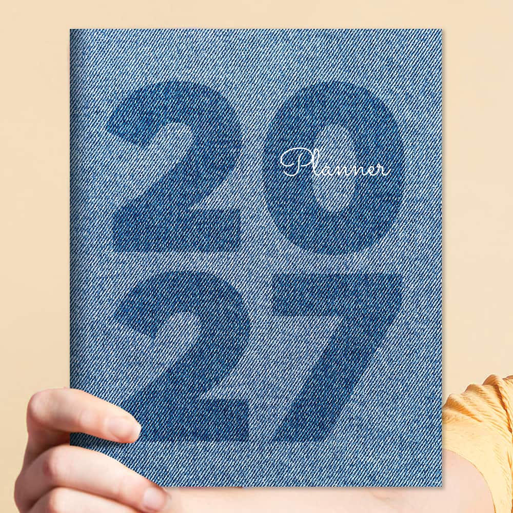 2027 Denim Medium Monthly Planner