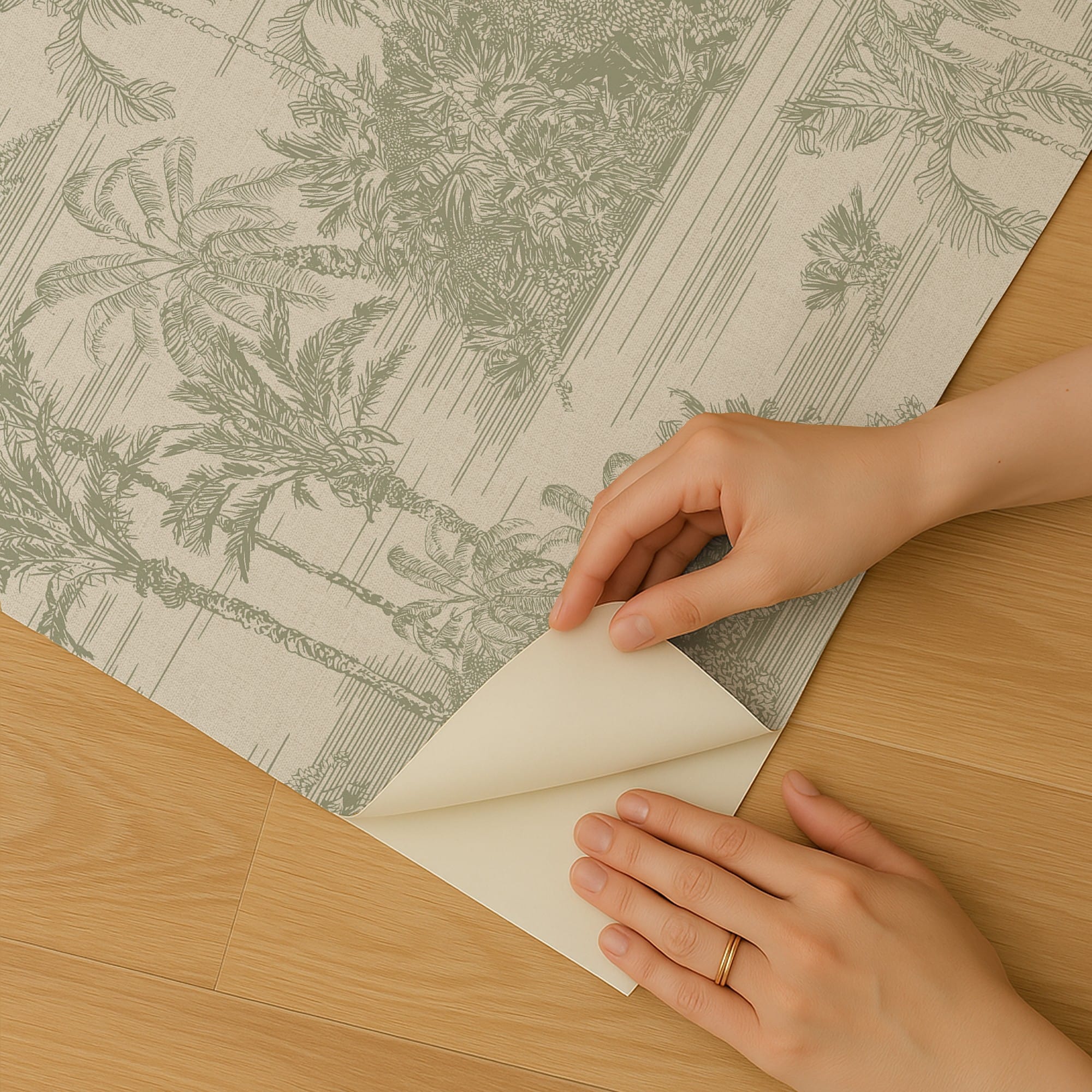 Designs Direct Tropic Archive Toile Peel & Stick Wallpaper