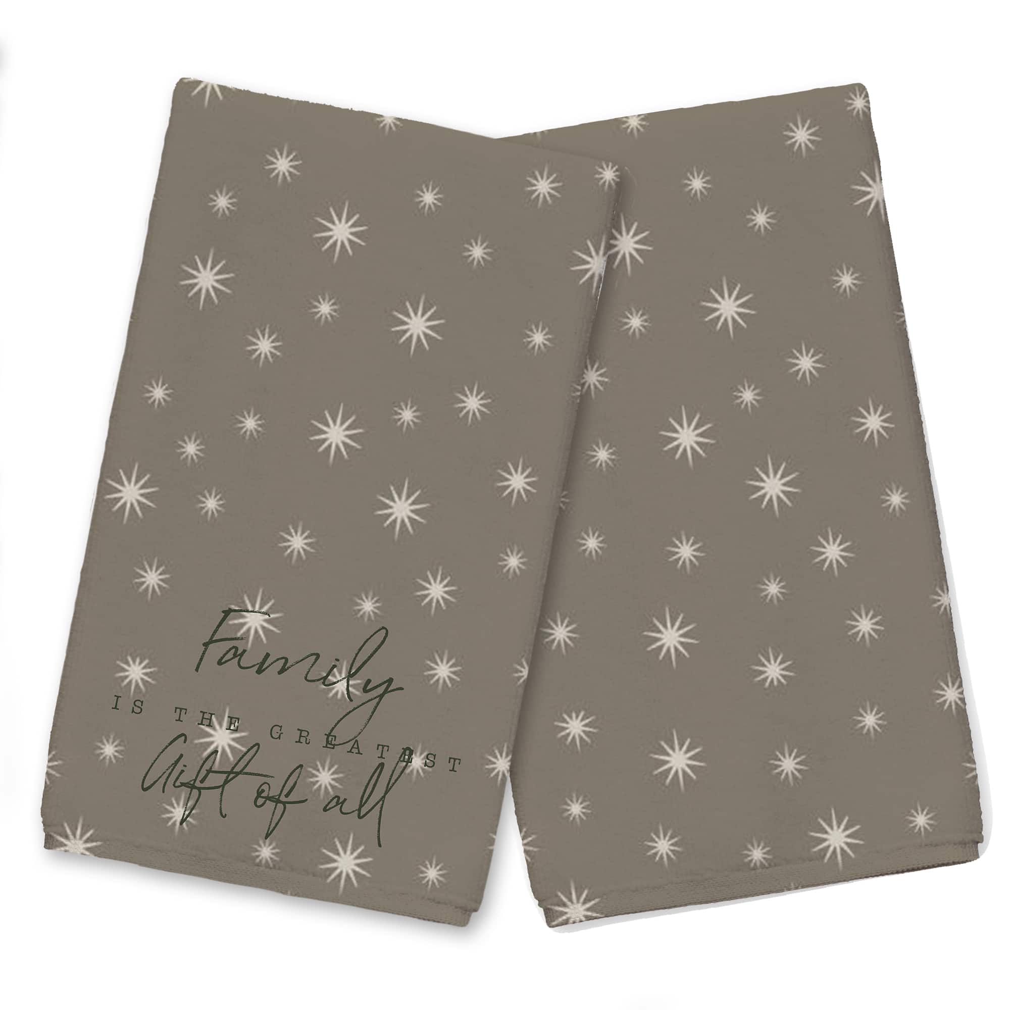 Family Greatest Gift Twinkle Tea Towel