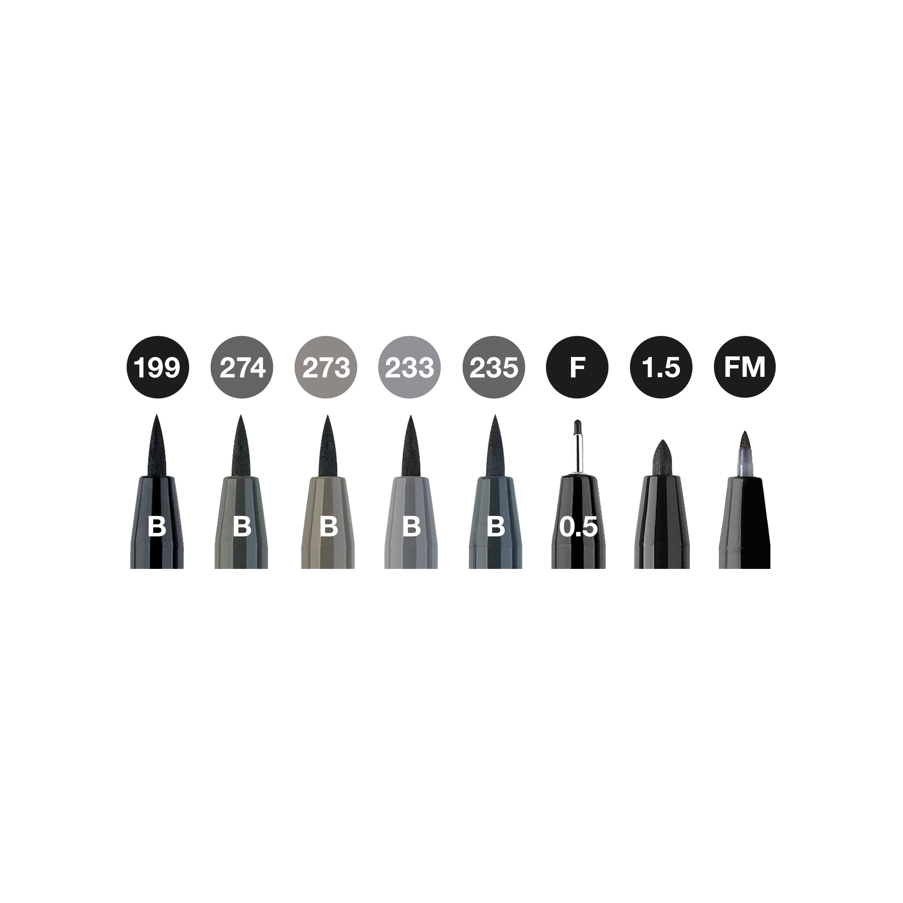 6 Packs: 8 ct. (48 total) Faber-Castell® PITT® Soft Brush Artist Pens