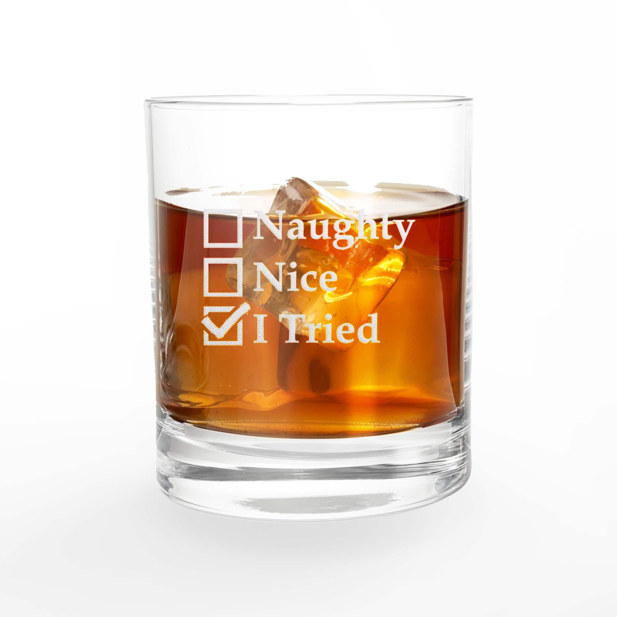 11oz. I Tried Whiskey Glass