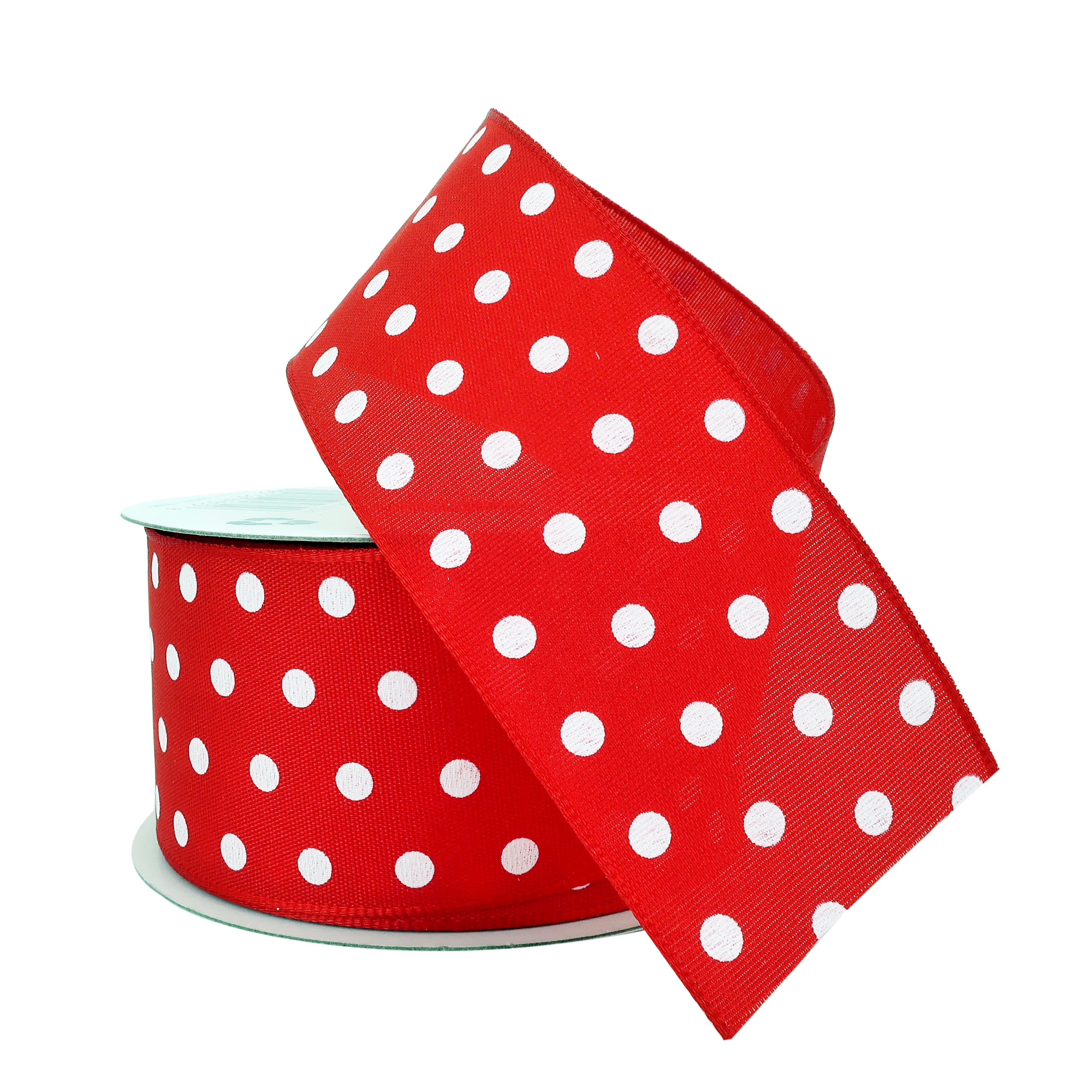 12 Pack: 1.5" x 3yd. Sheer Wired Polka Dot Ribbon by Celebrate It®