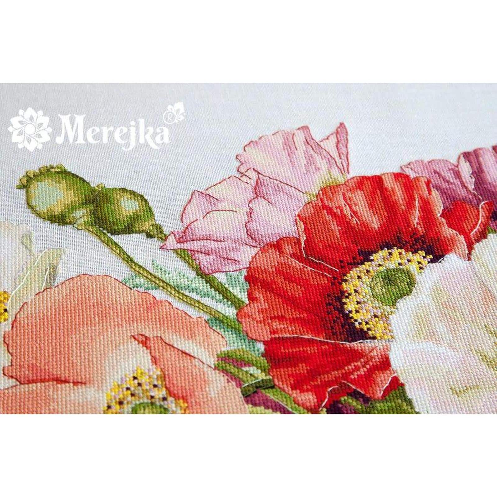 Merejka Poppies Counted Cross Stitch Kit