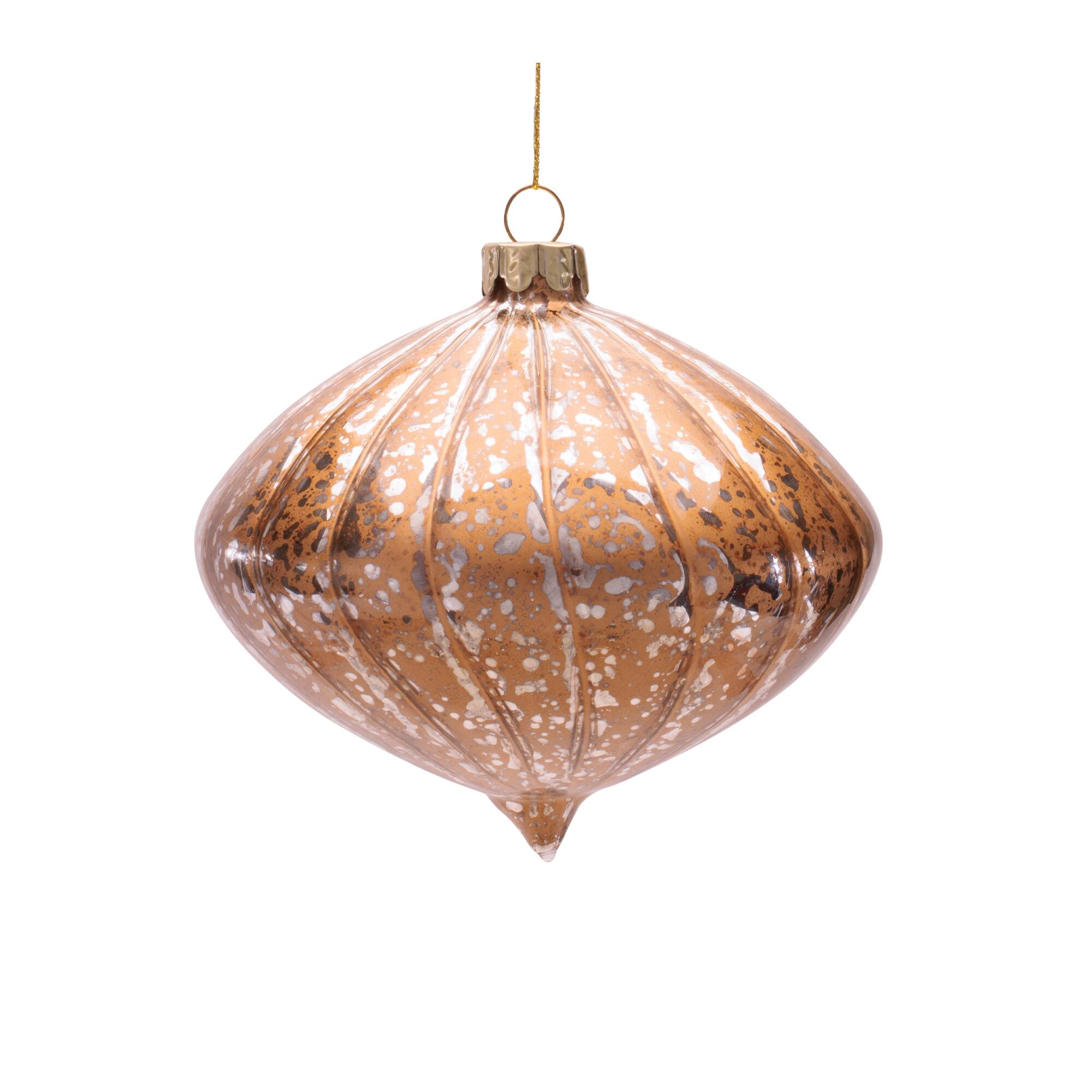 Melrose Brown Glass Ornament Set