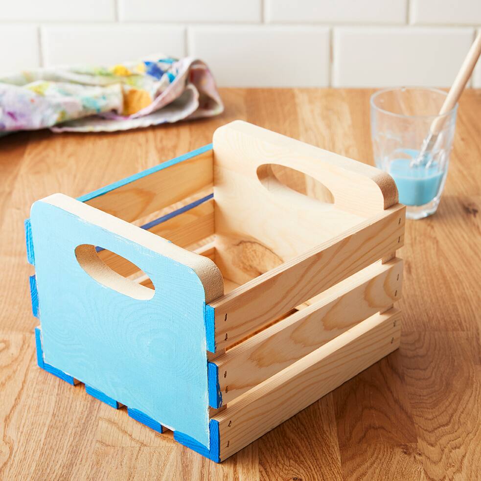 8" Wood Crate with Cutout Handles by Make Market®
