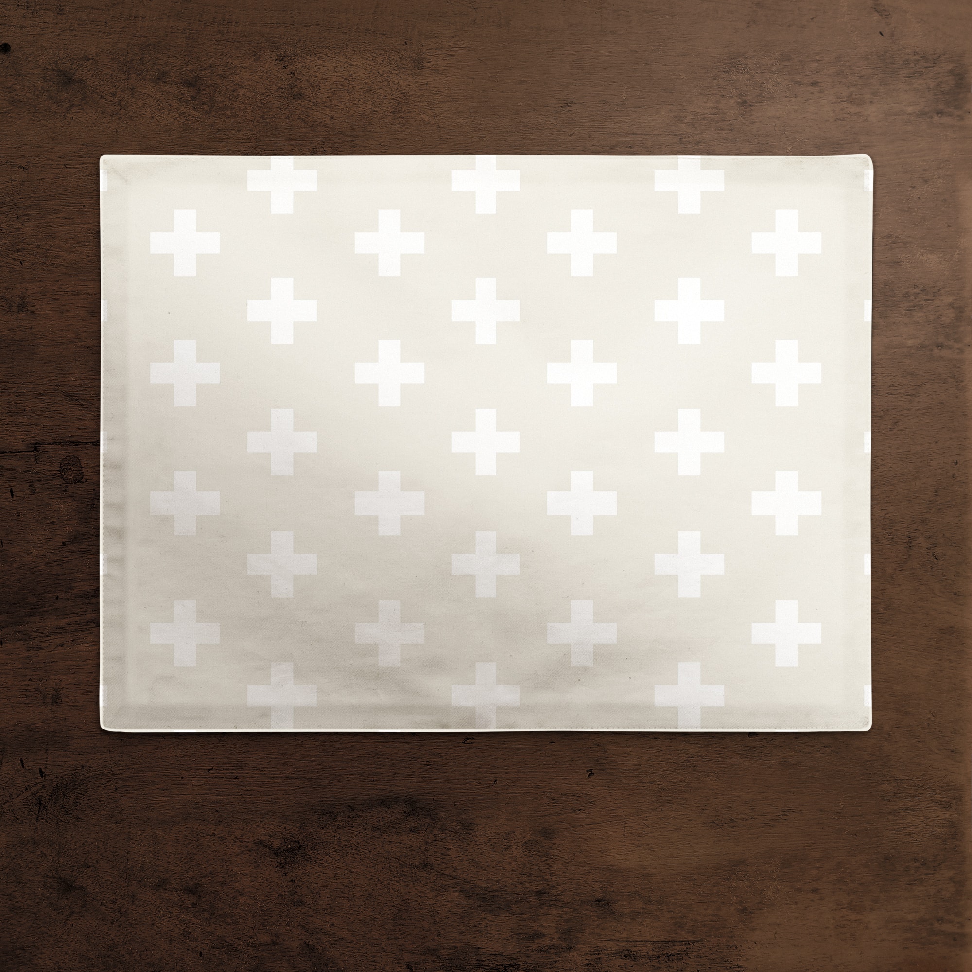 Swiss Cross Pattern Polyester Twill Placemat