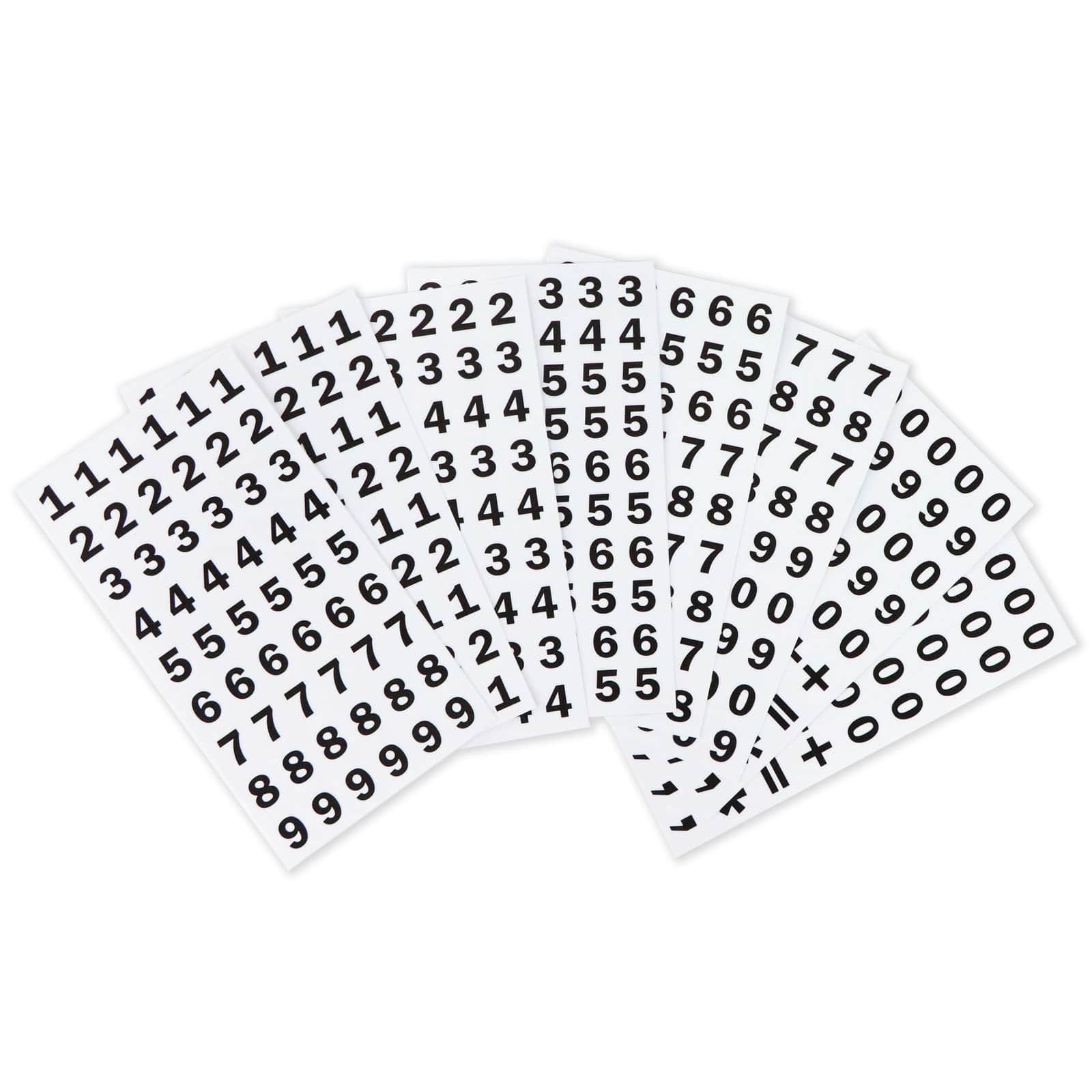 Black Number Stickers by Recollections