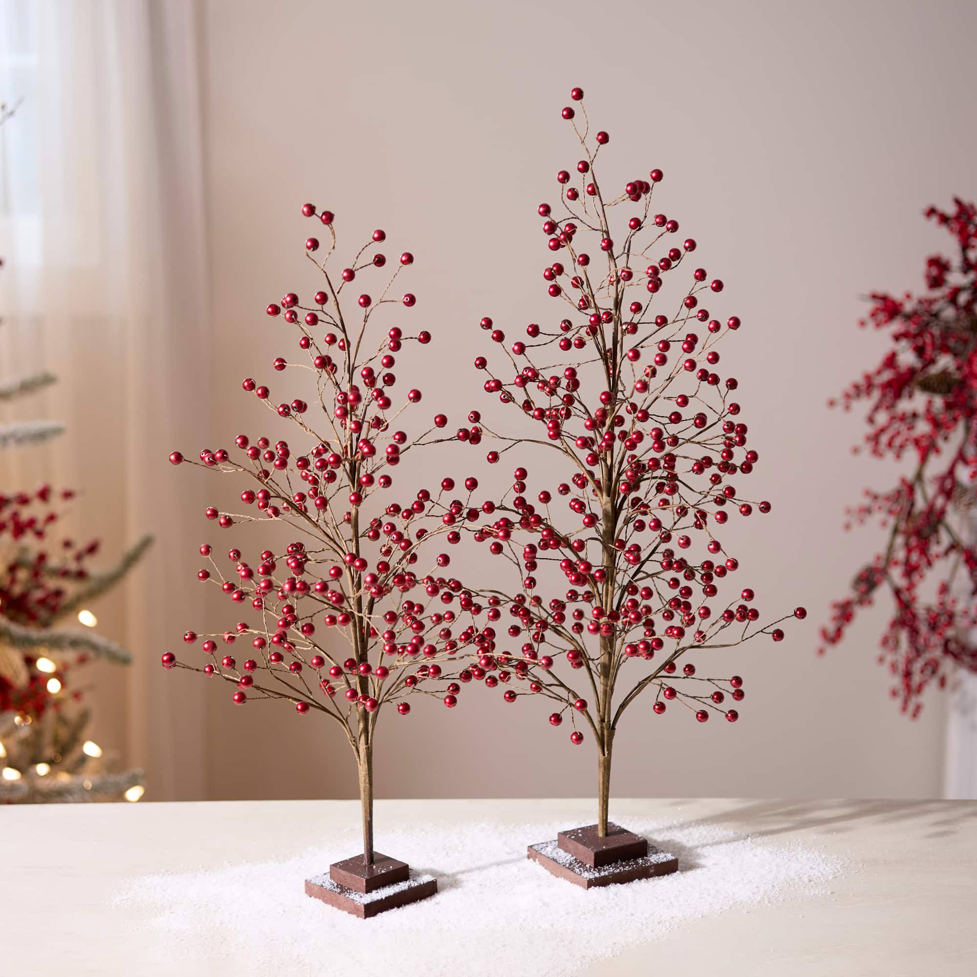 Melrose Berry Twig Tree Set